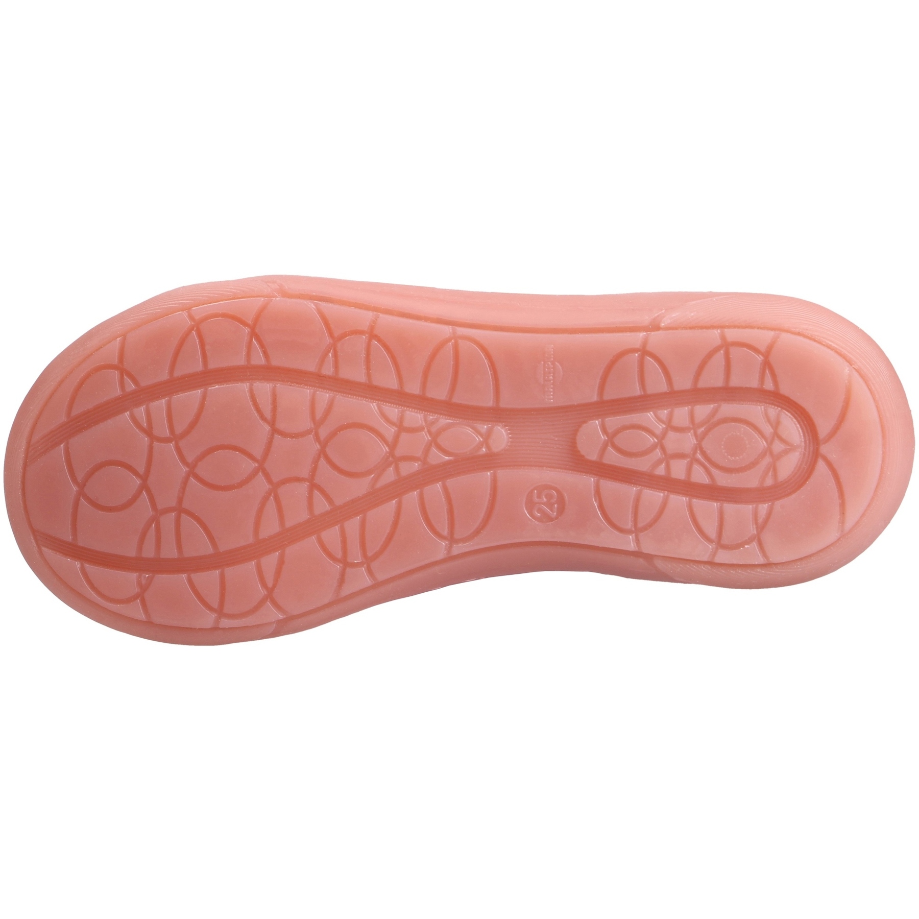 rote halbschuh sohlenansicht