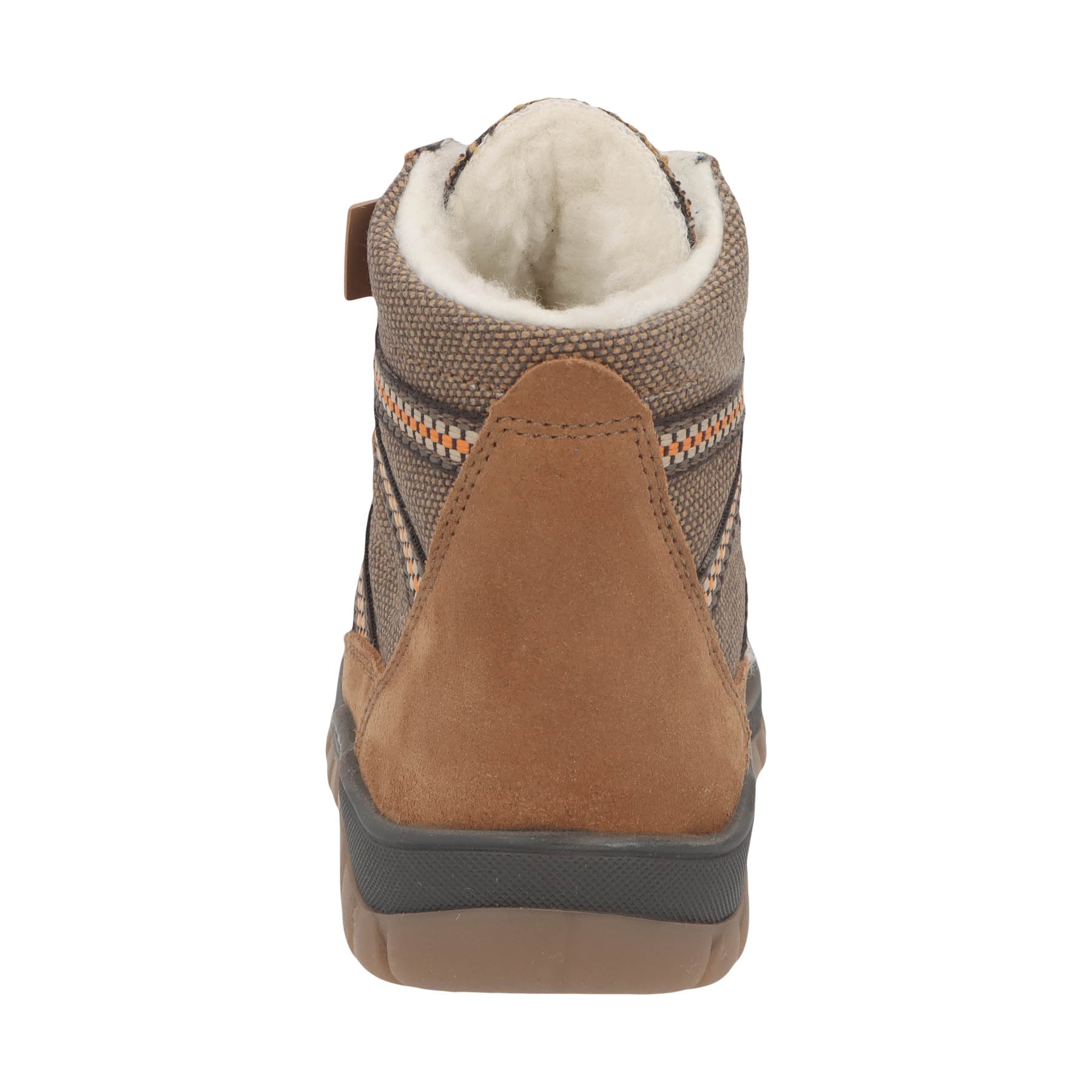 braune stiefeletten hinteransicht