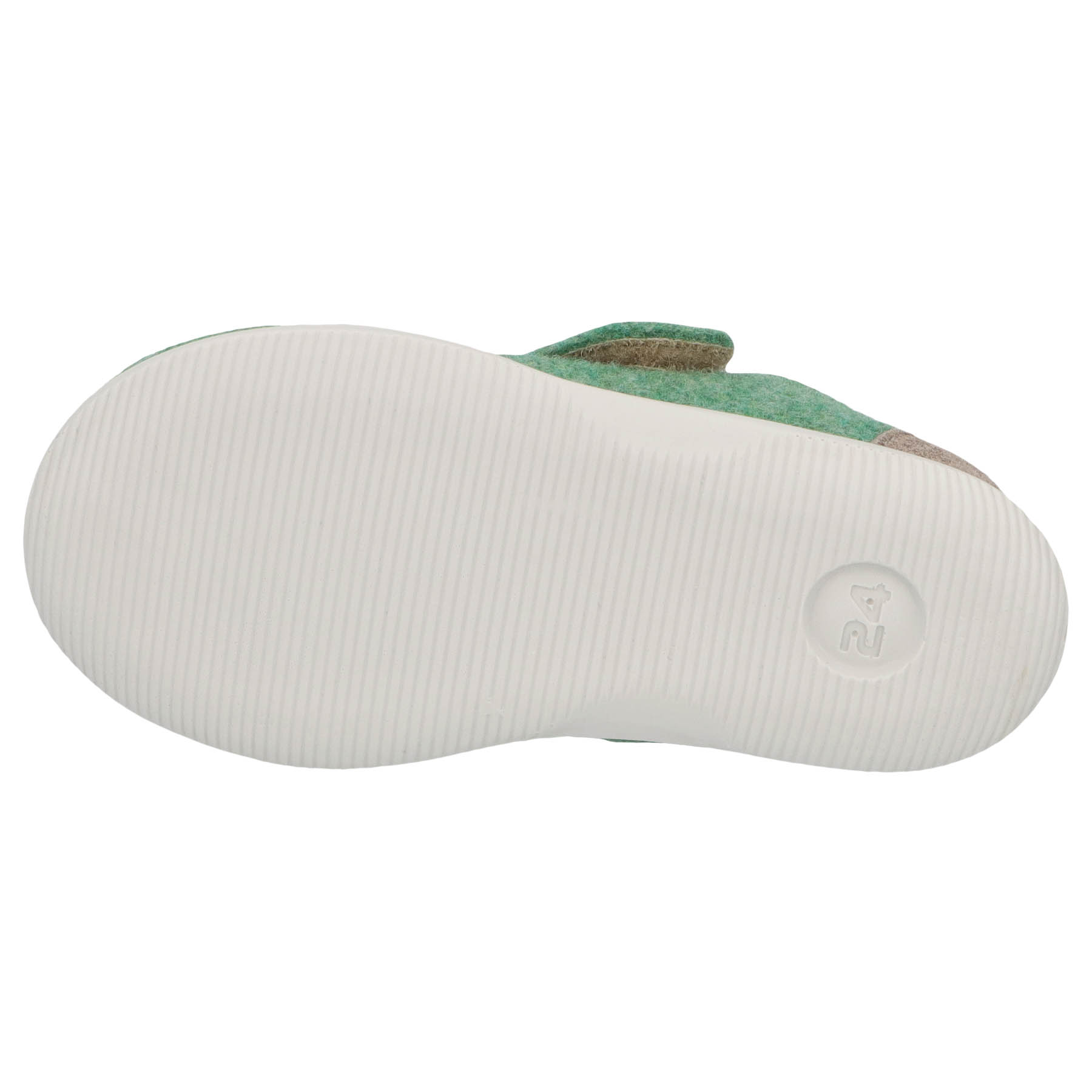 grüne lauflernschuhe sohlenansicht