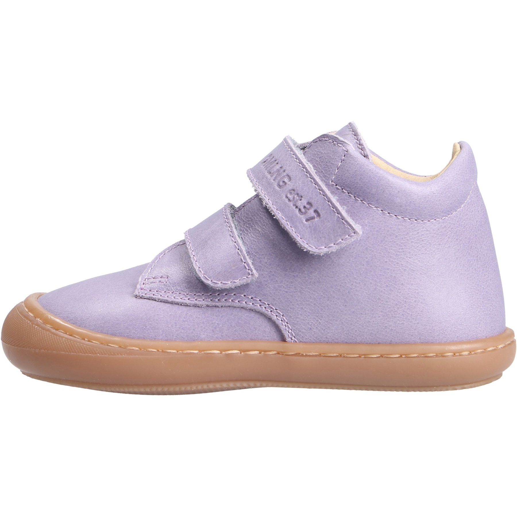 rote lauflernschuhe seitenansicht links