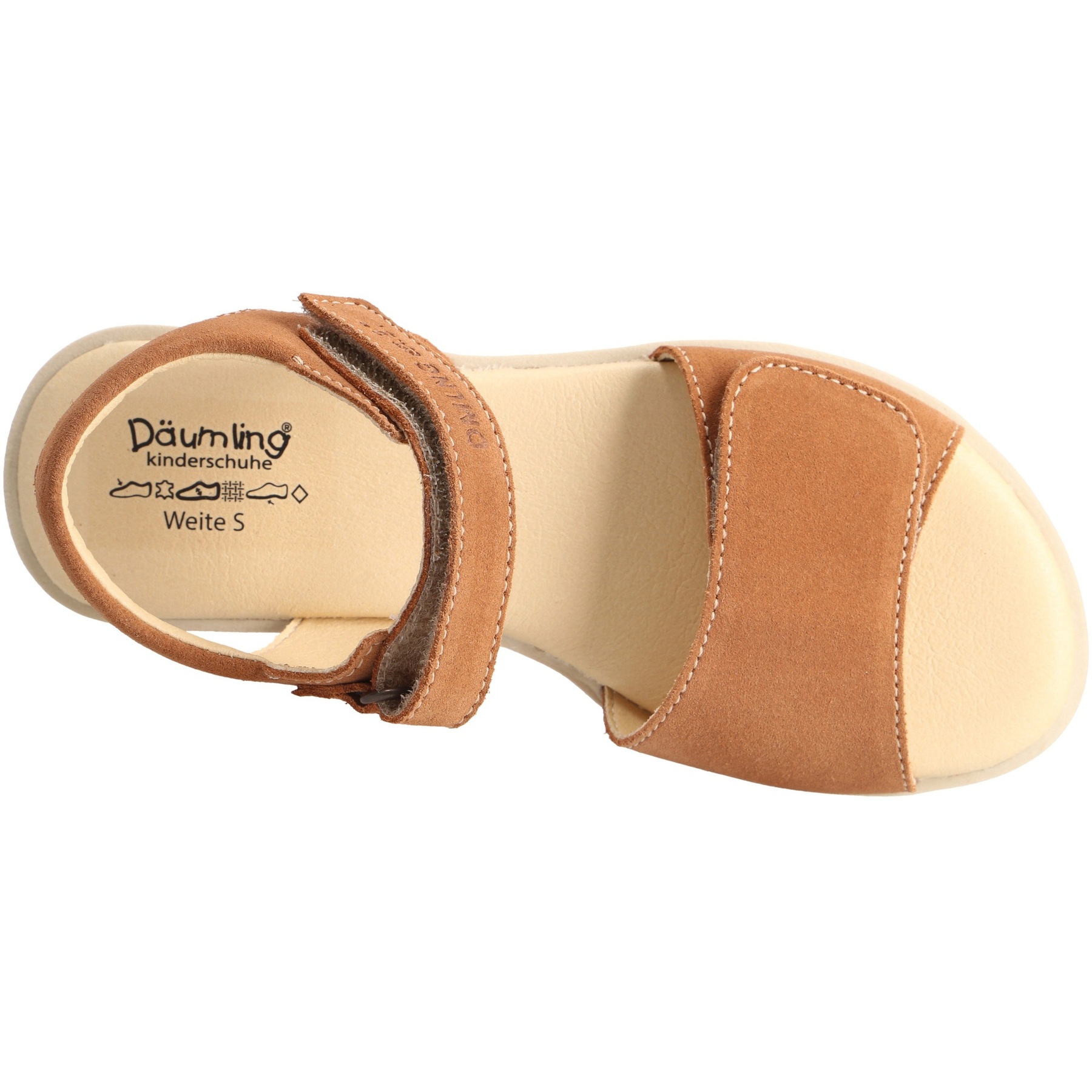 braune sandale draufsicht