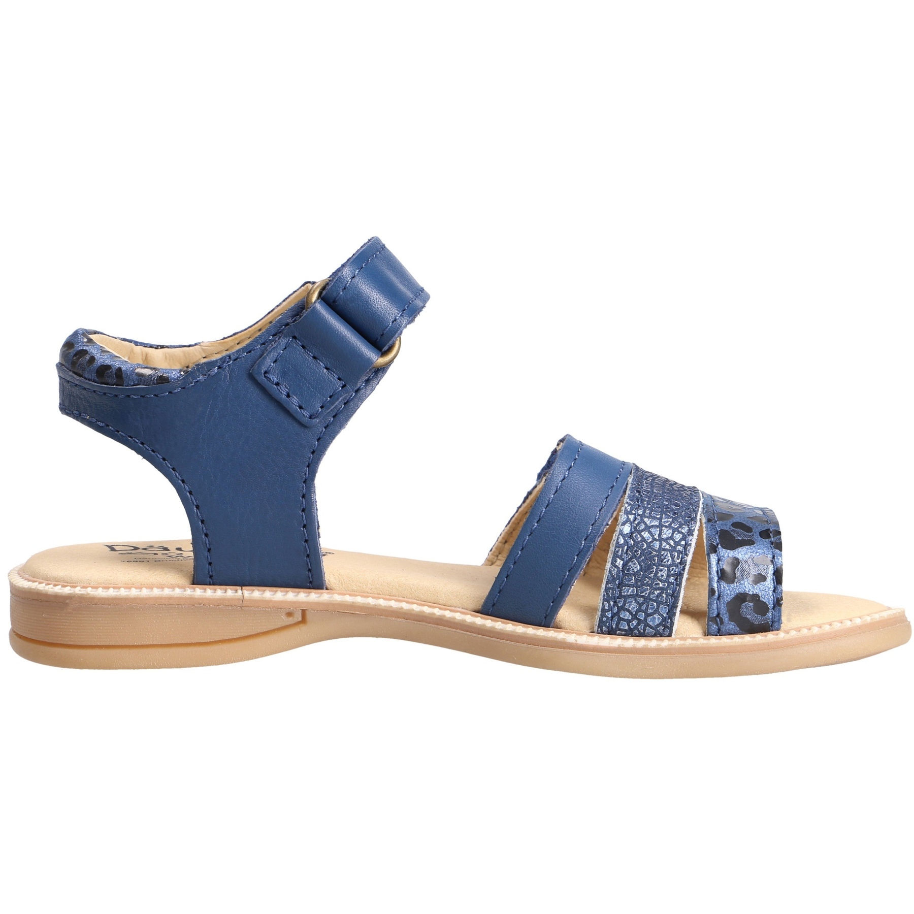 blaue sandale seitenansicht rechts