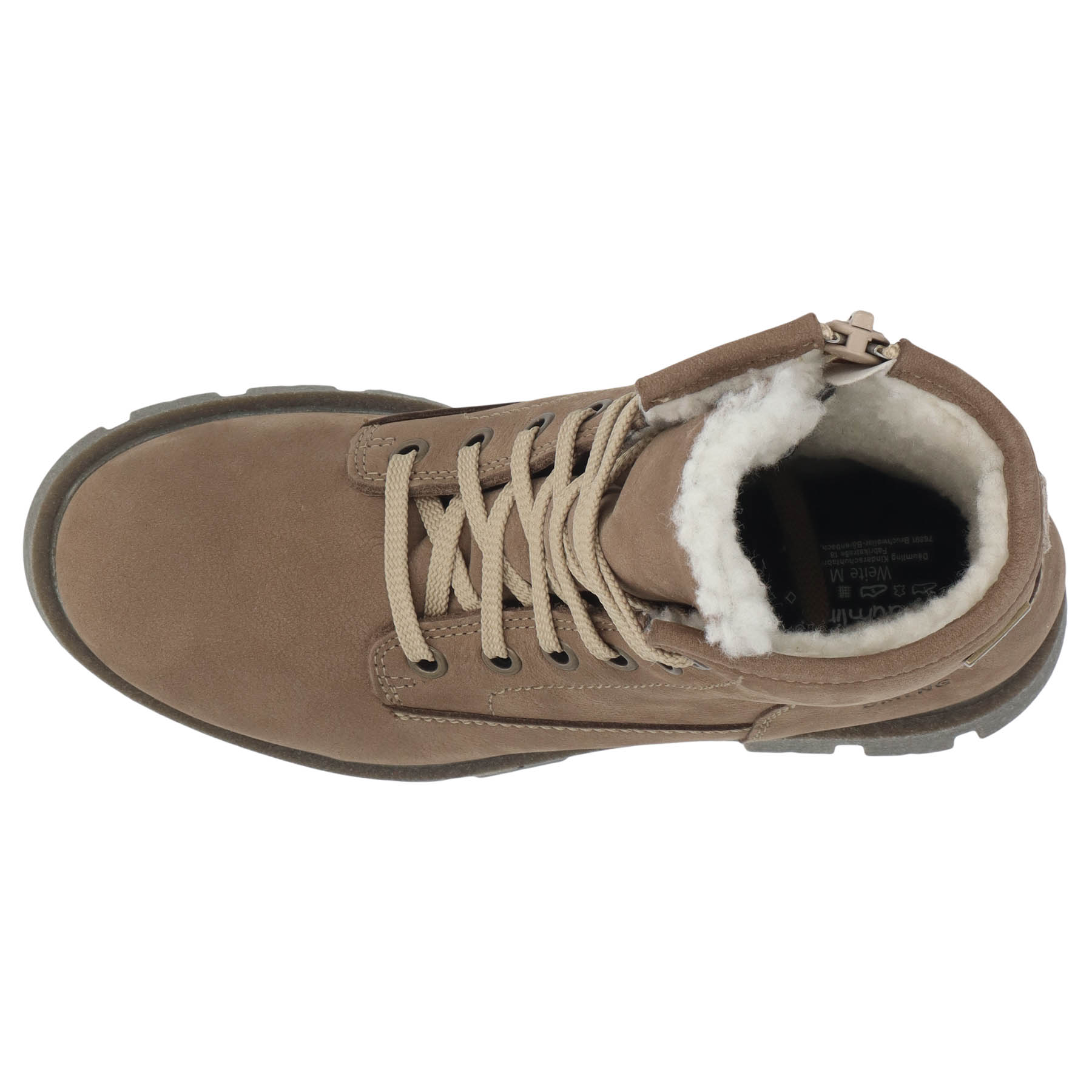 braune stiefeletten draufsicht