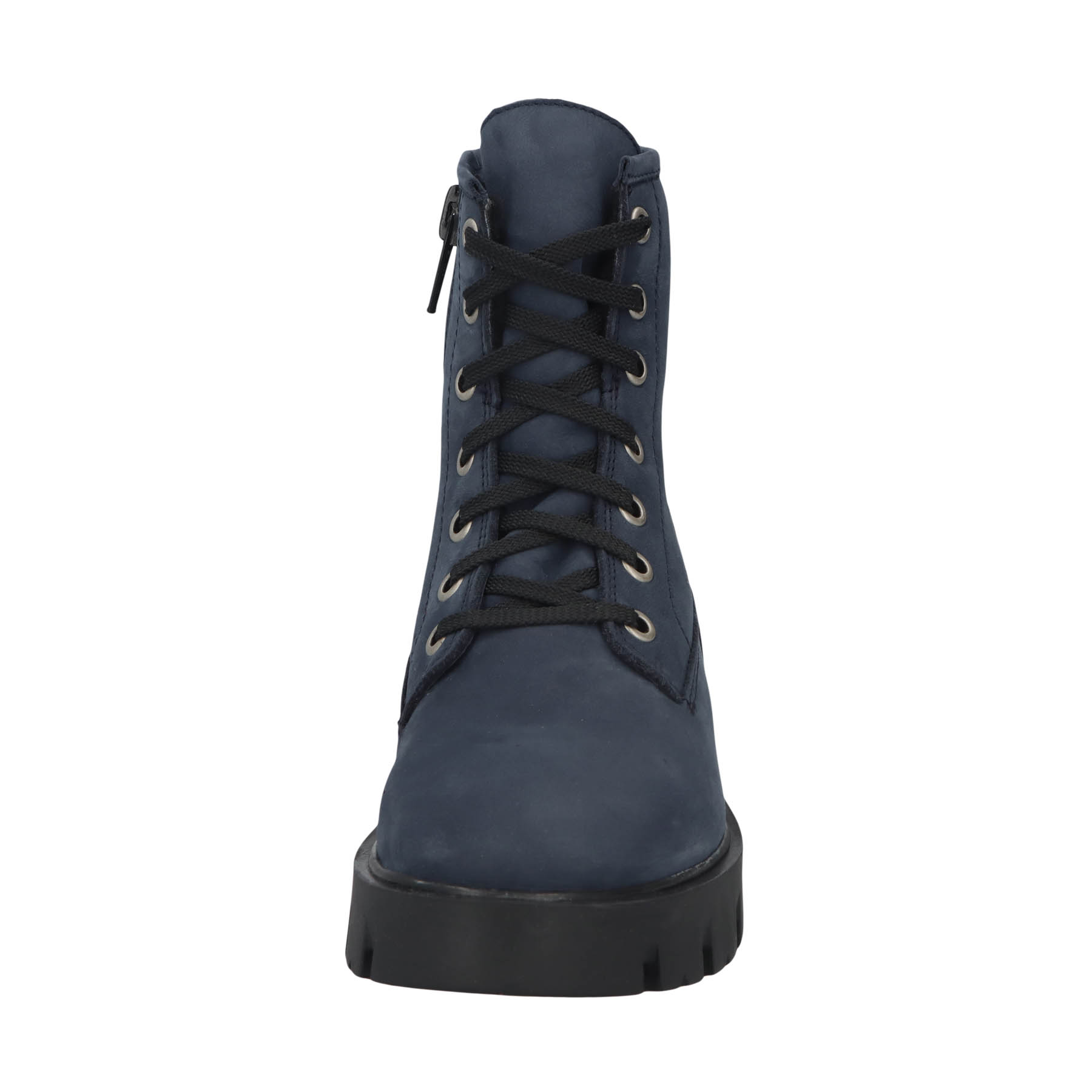 blaue stiefeletten vorderansicht