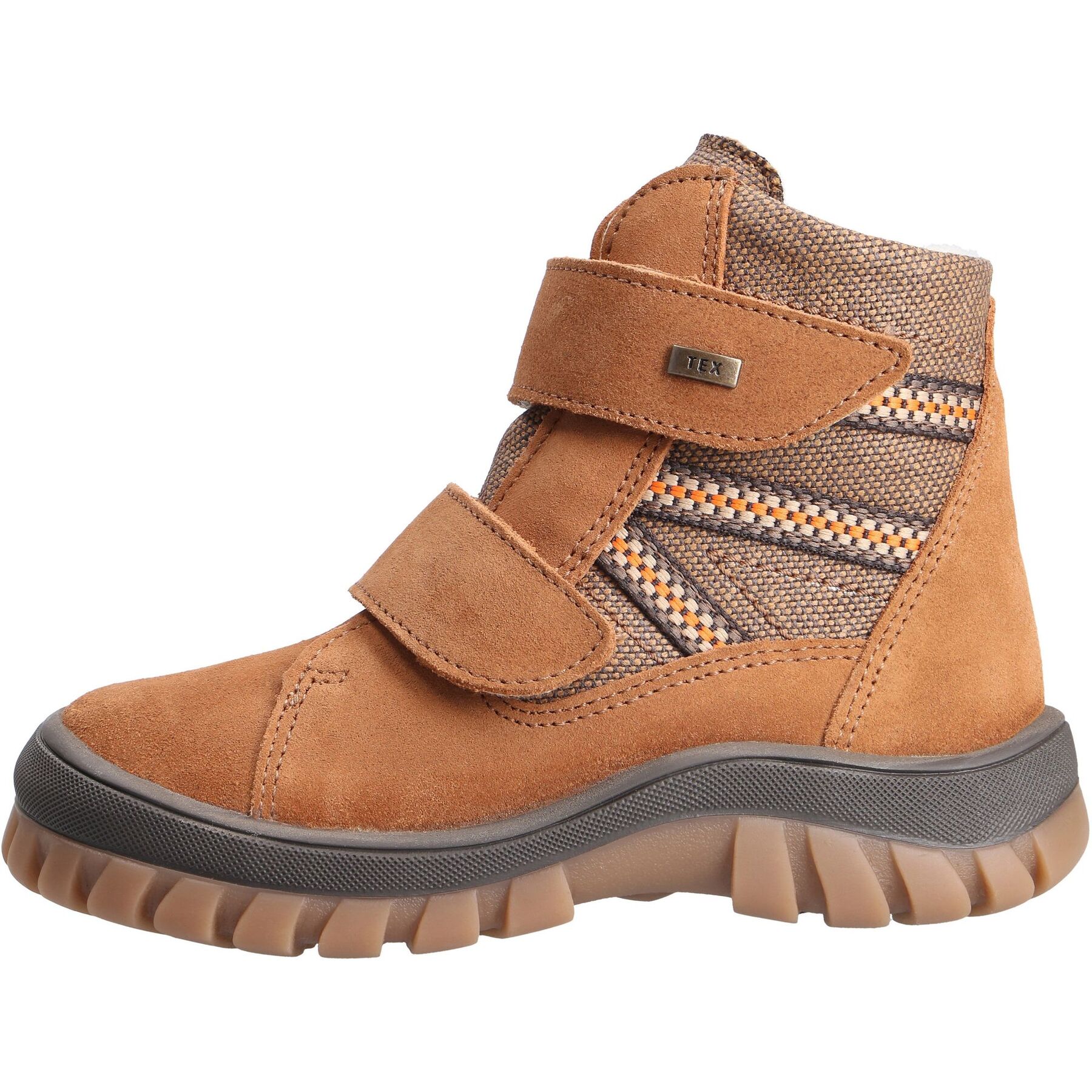 braune stiefeletten seitenansicht links