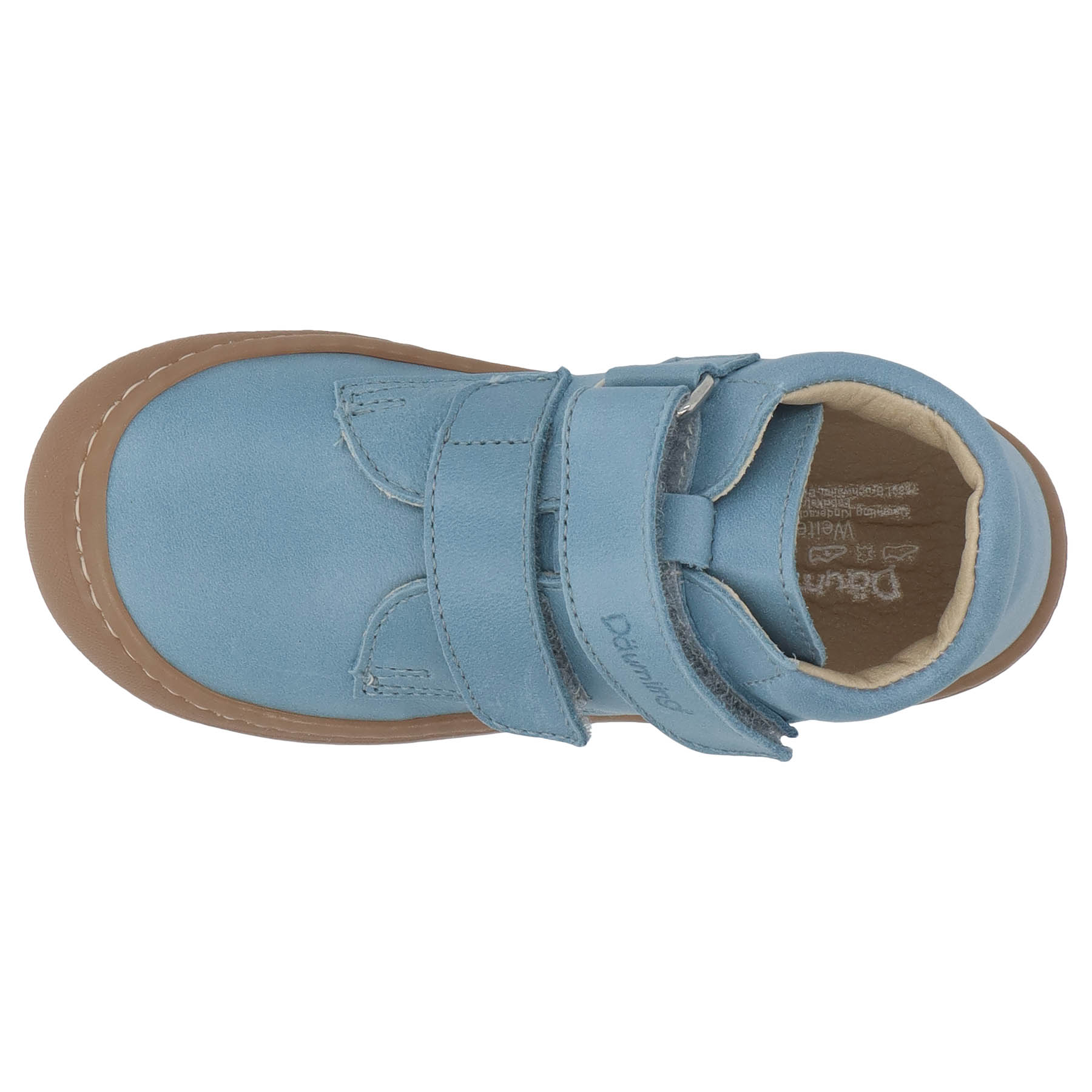 blaue lauflernschuhe draufsicht