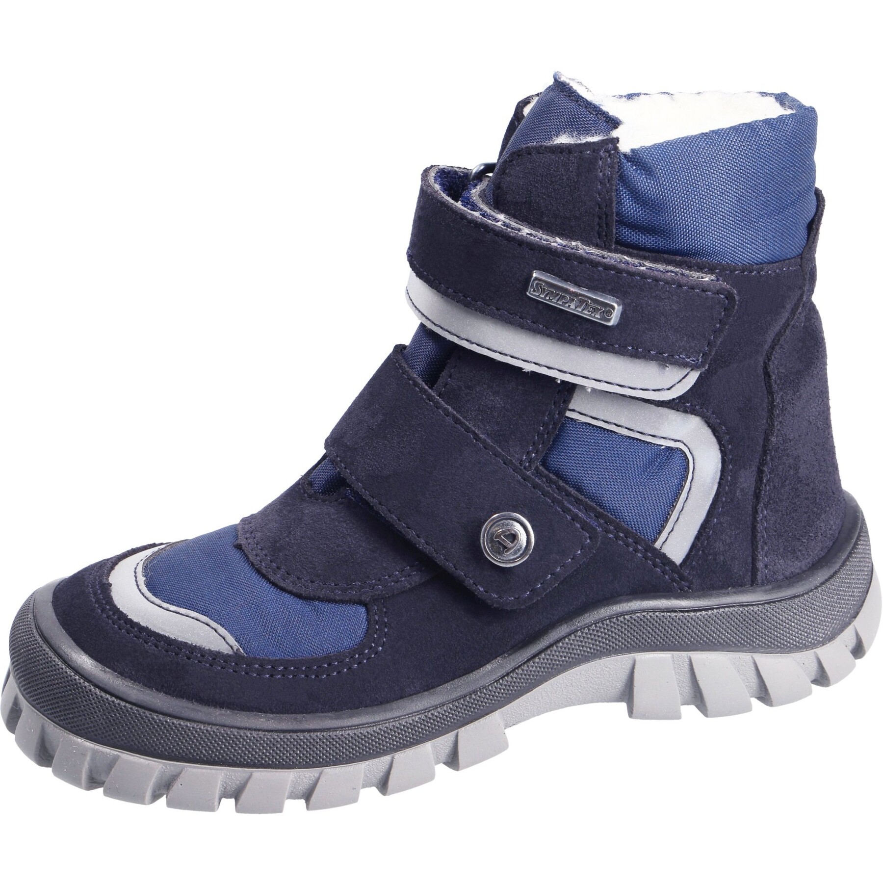 blaue stiefeletten 3-4 ansicht