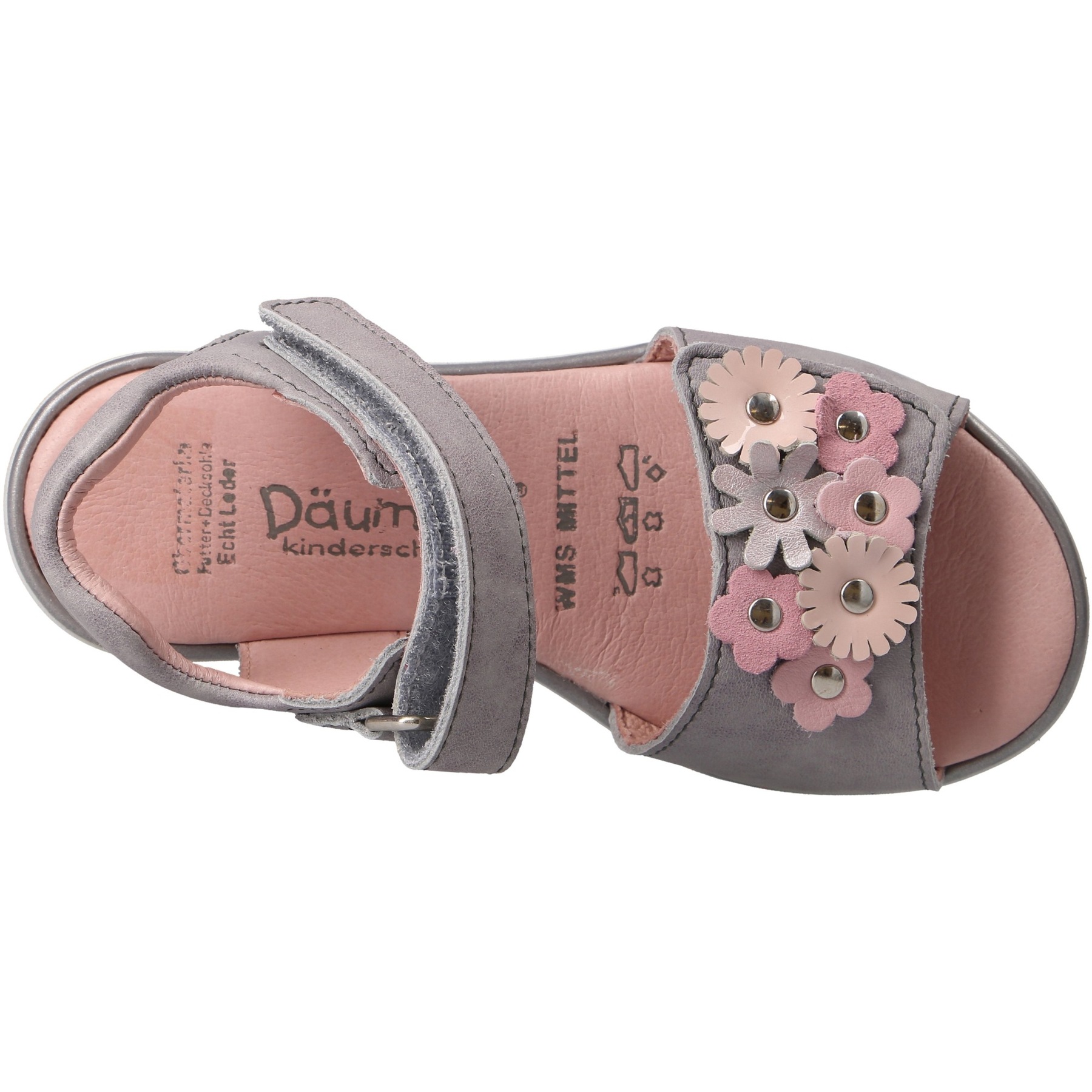 graue sandale draufsicht