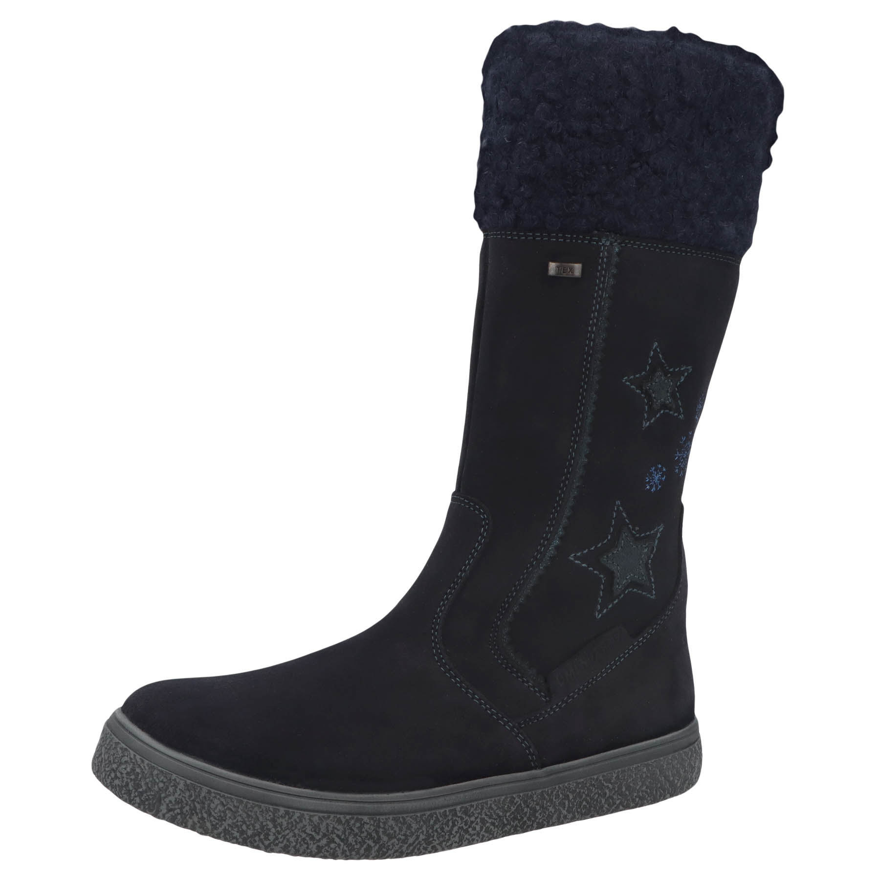 blaue stiefel 3-4 ansicht