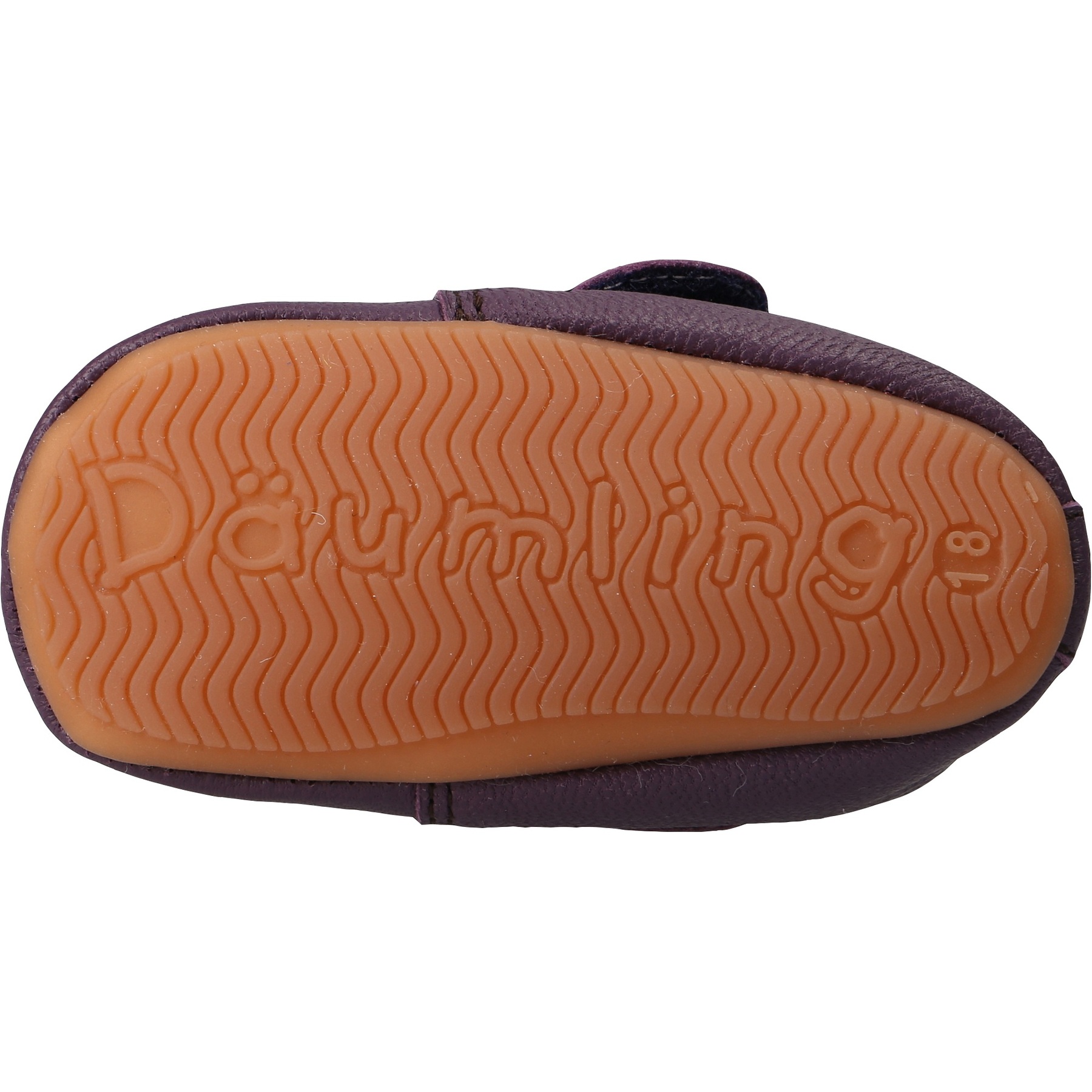 rote krabbelschuhe sohlenansicht