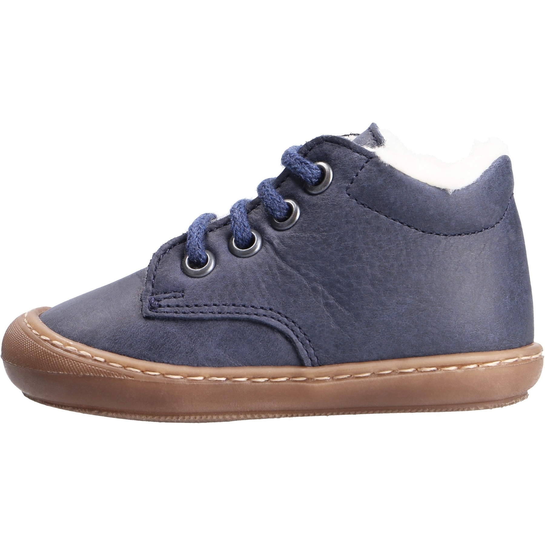 blaue lauflernschuhe seitenansicht links