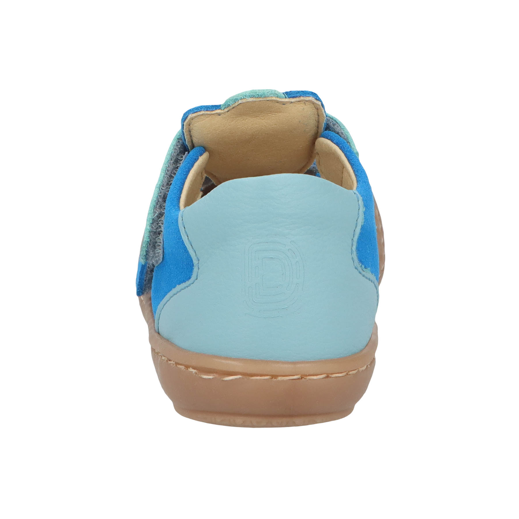 blaue lauflernschuhe hinteransicht