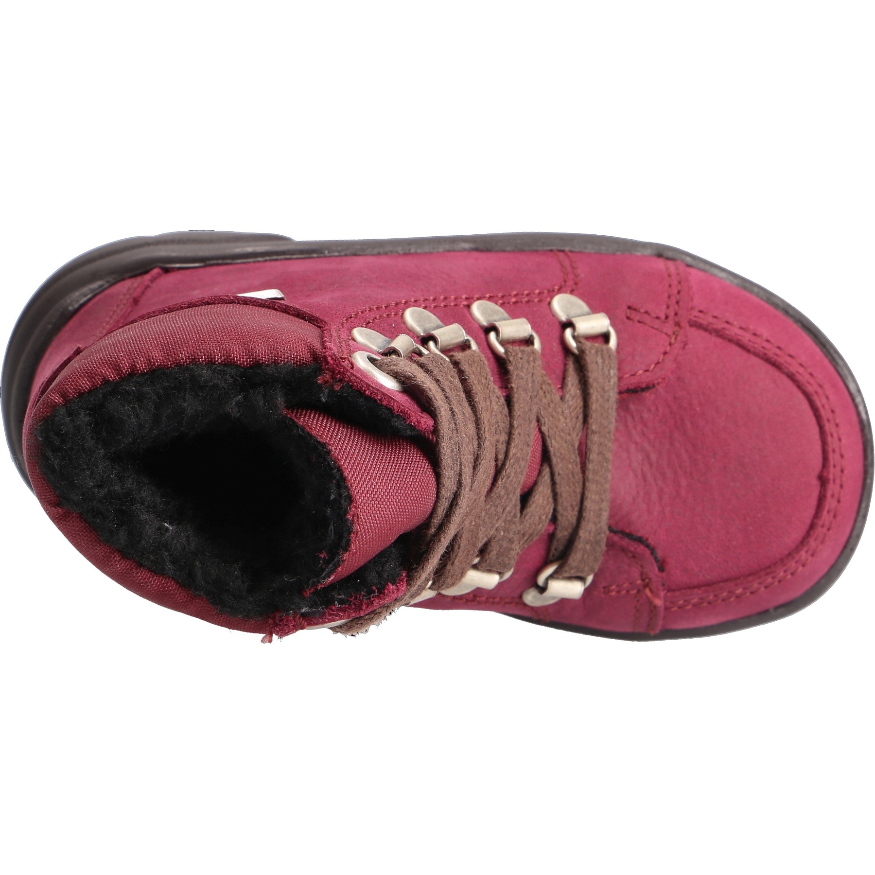 rote stiefeletten draufsicht