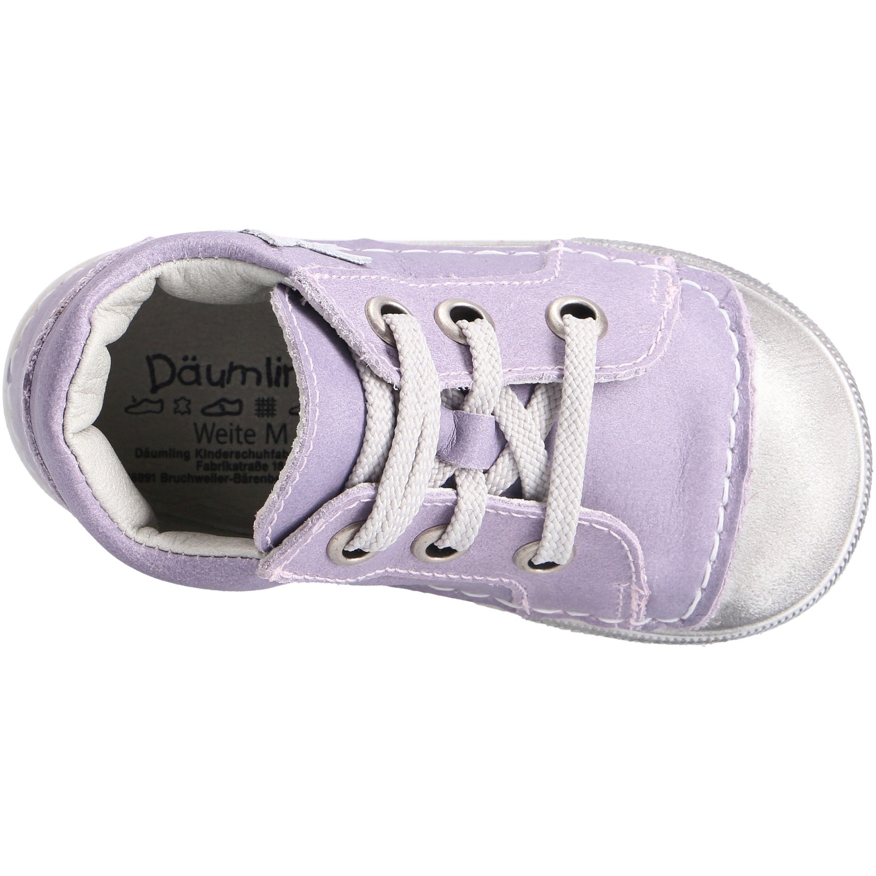 rote lauflernschuhe draufsicht