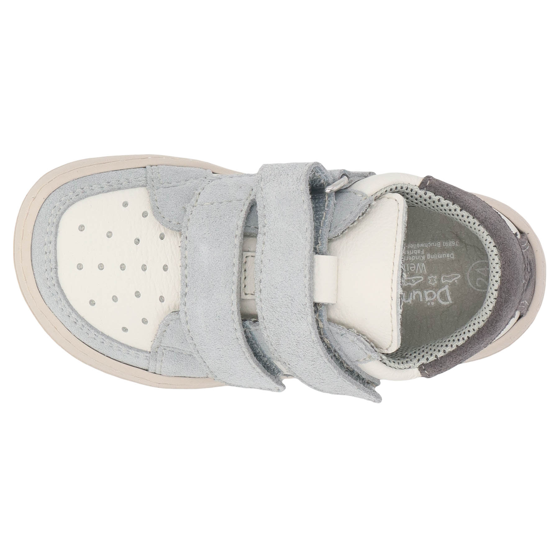 blaue lauflernschuhe draufsicht