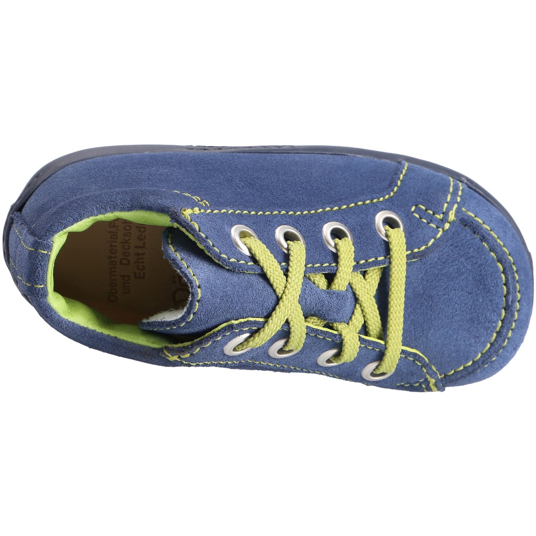 blaue lauflernschuhe draufsicht