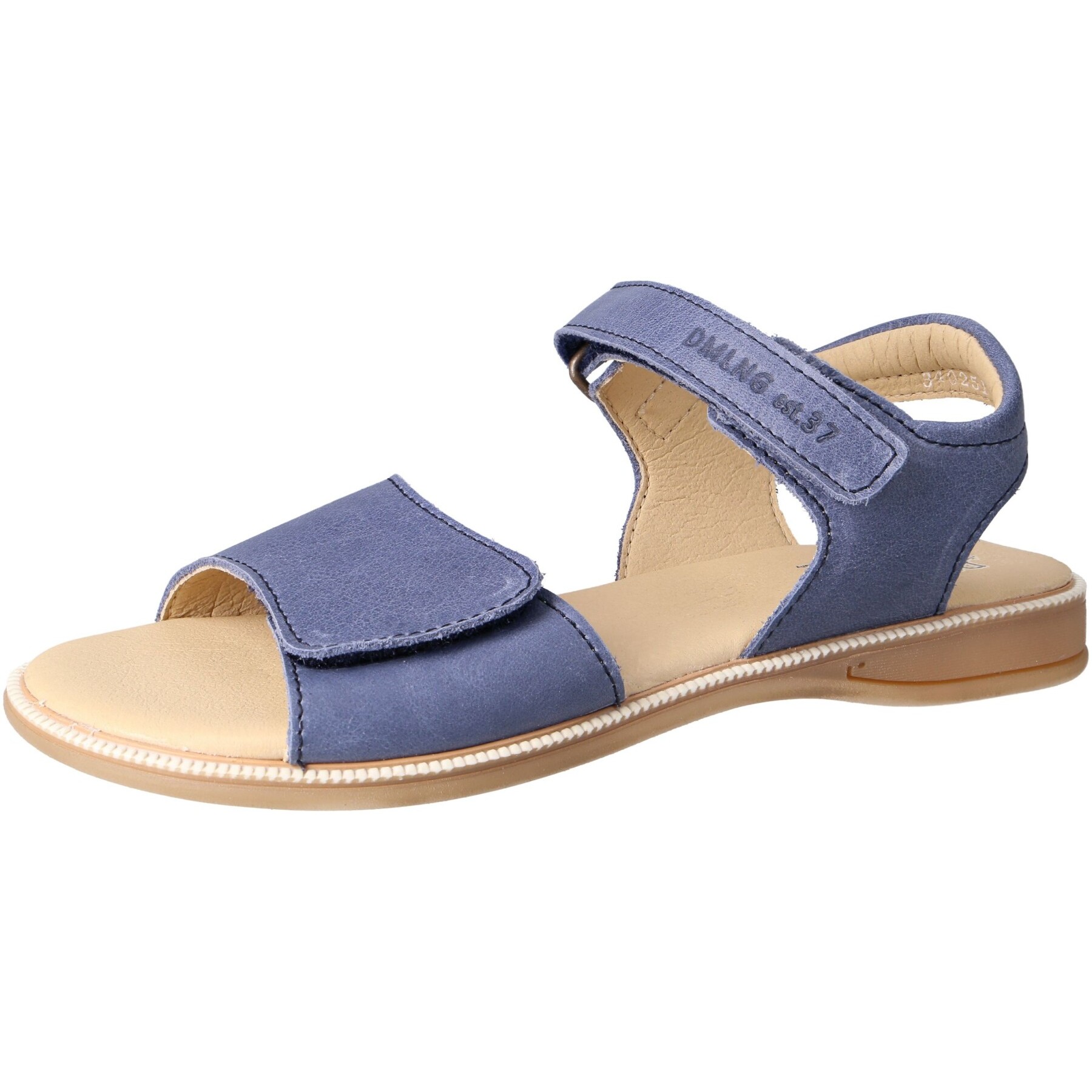 blaue sandale 3-4 ansicht