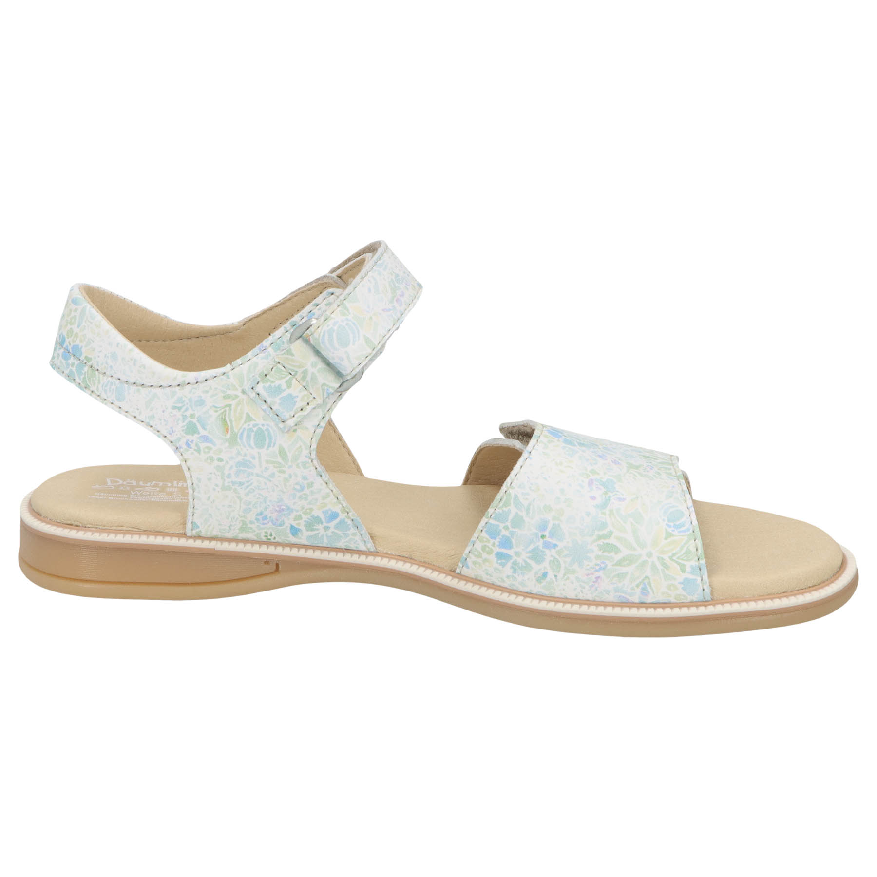 blaue sandale seitenansicht rechts