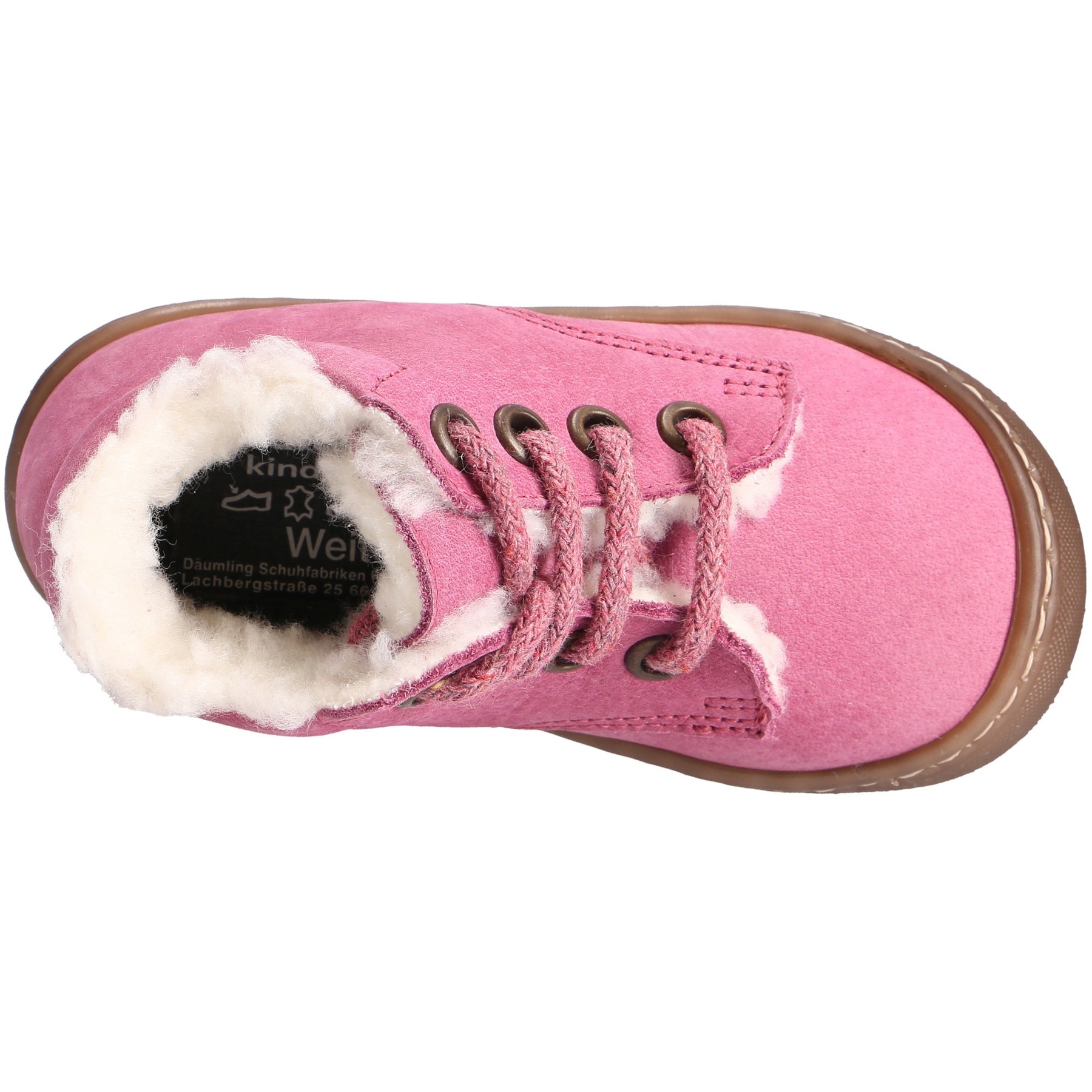 rote lauflernschuhe draufsicht