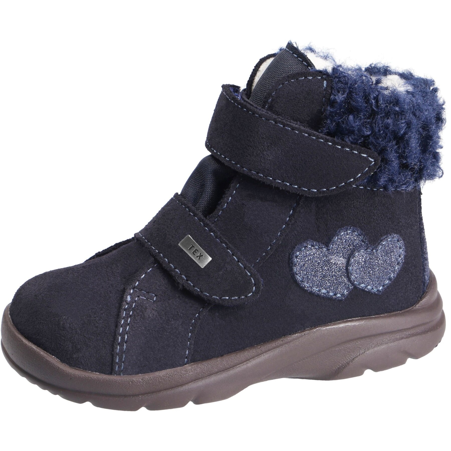 blaue stiefeletten 3-4 ansicht