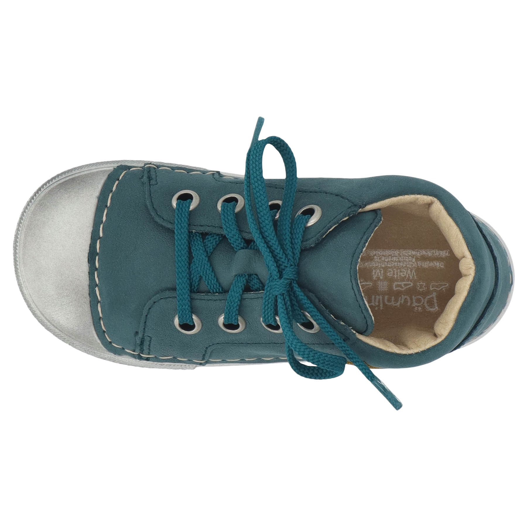 blaue lauflernschuhe draufsicht