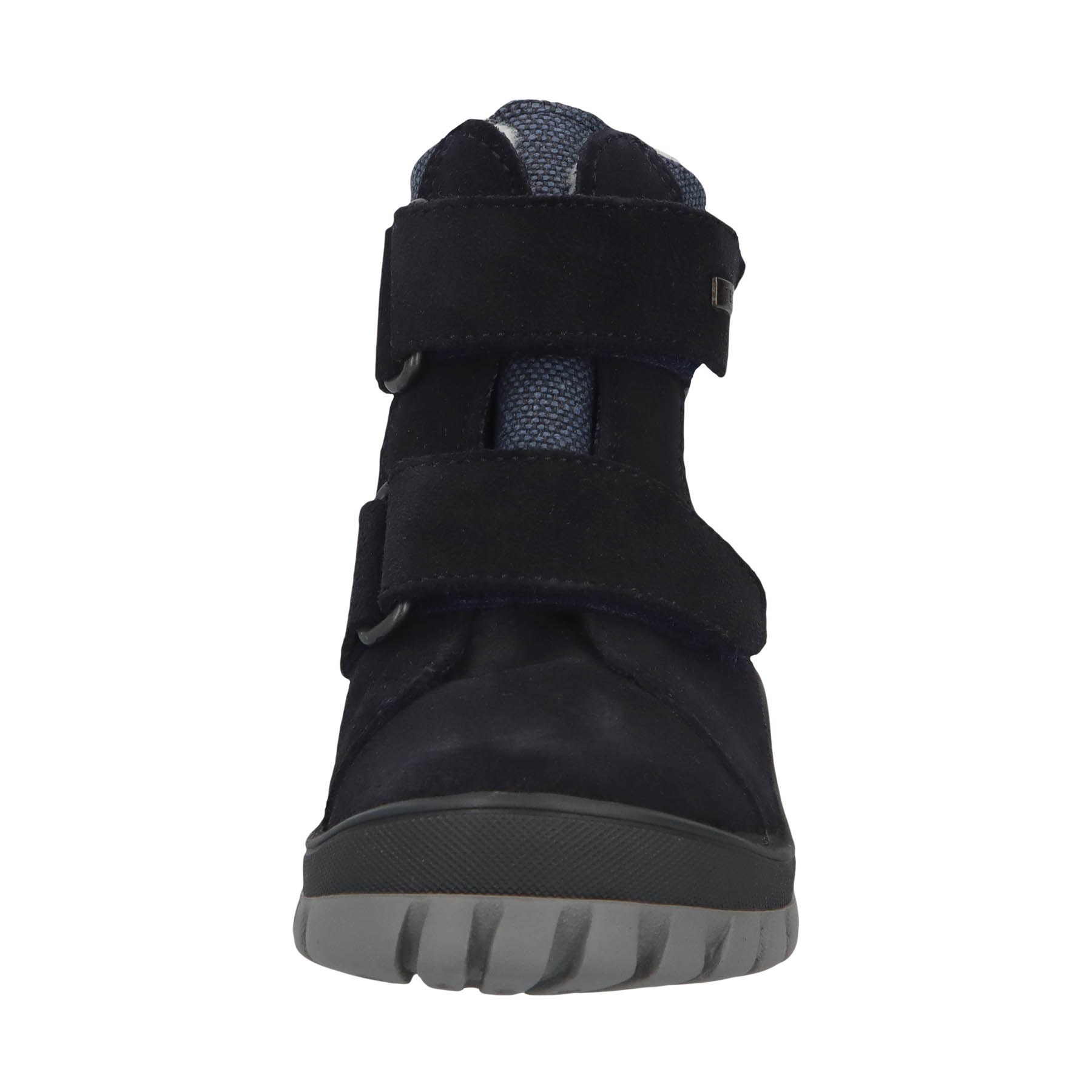 blaue stiefeletten vorderansicht