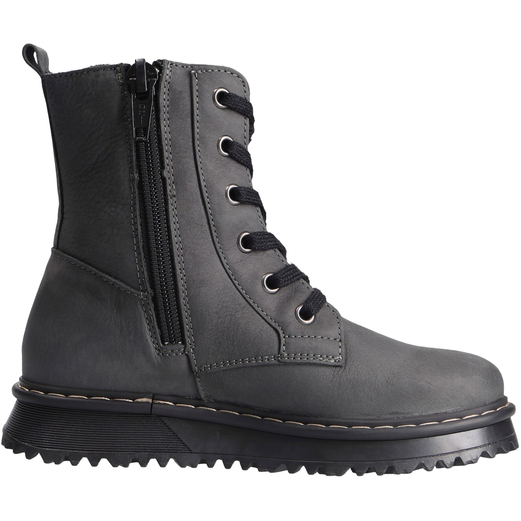 graue stiefeletten seitenansicht rechts