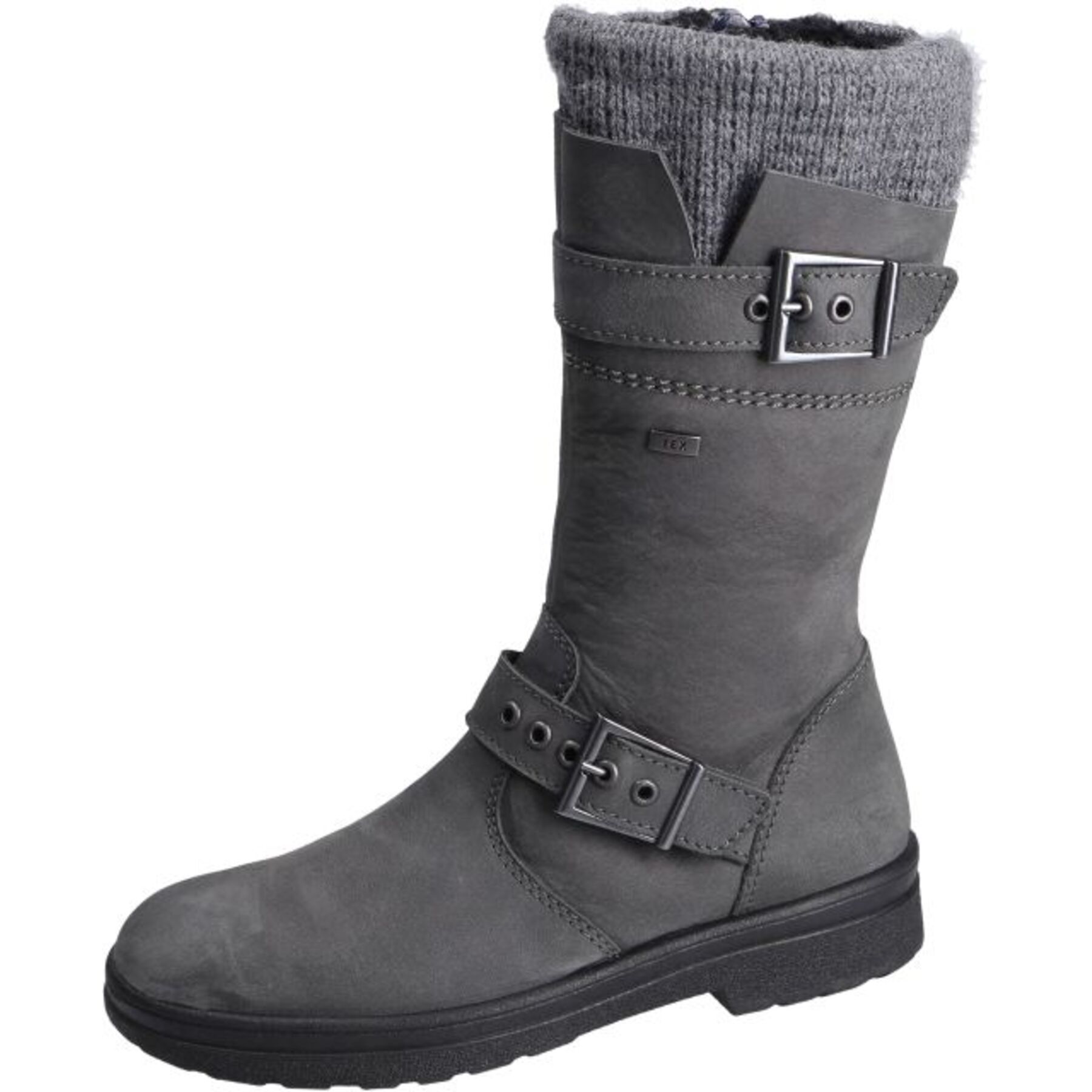 graue stiefel 3-4 ansicht