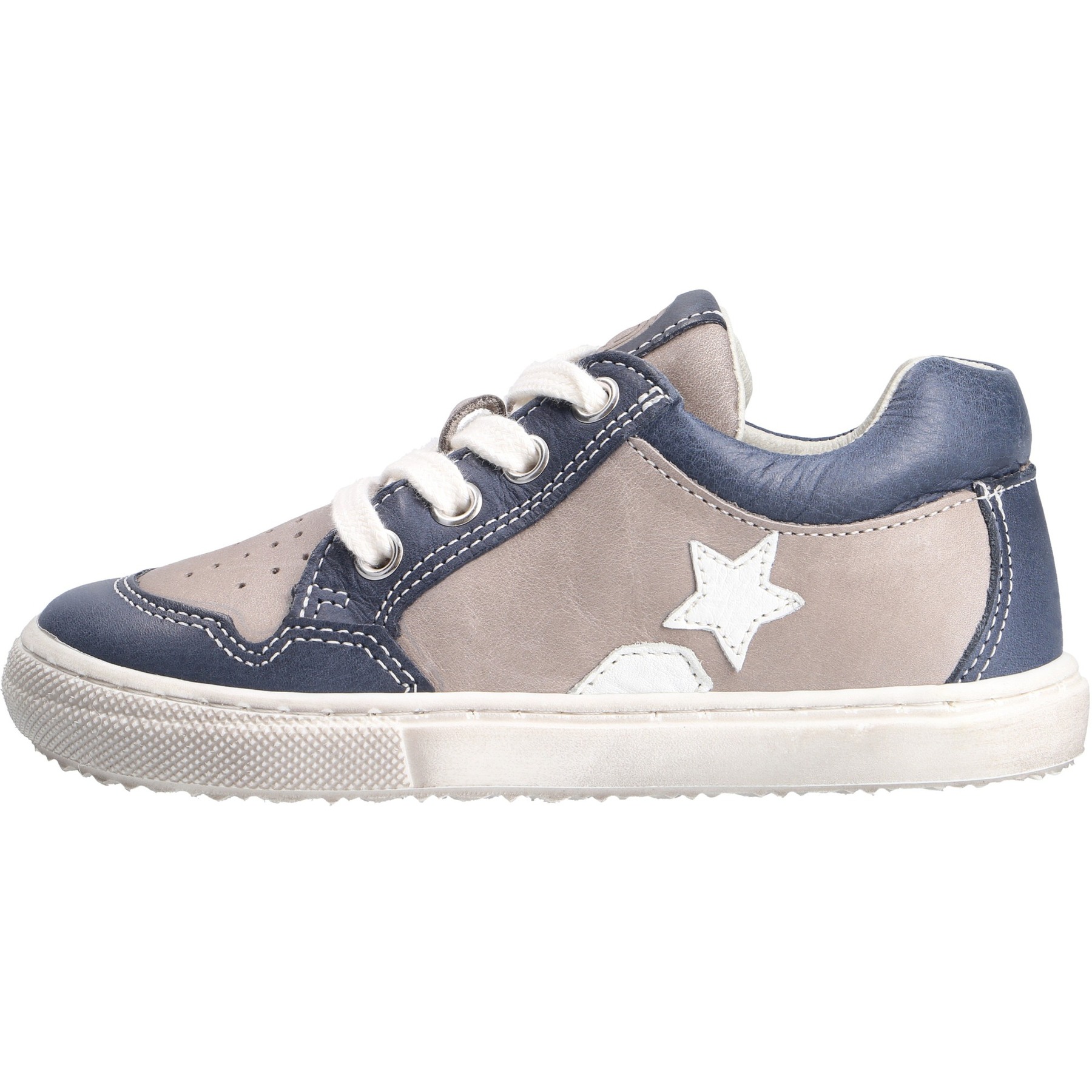 blaue mid cut seitenansicht links