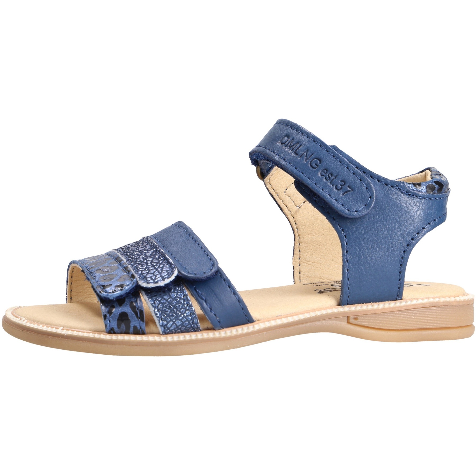 blaue sandale seitenansicht links