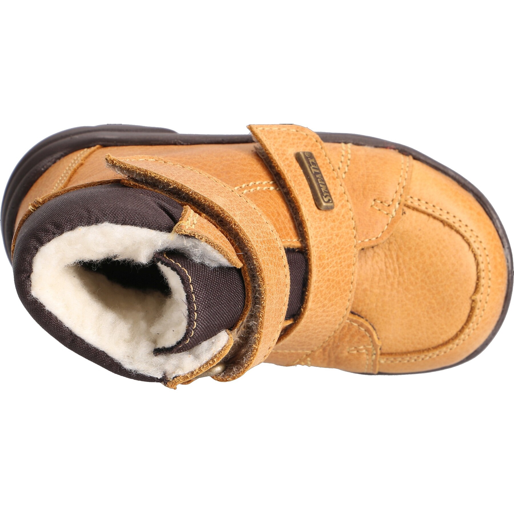 braune stiefeletten draufsicht