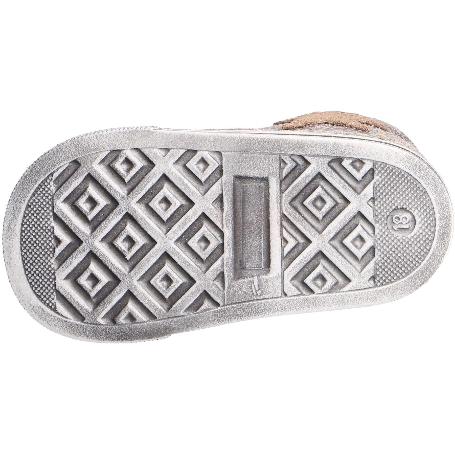 mehrfarbige lauflernschuhe sohlenansicht