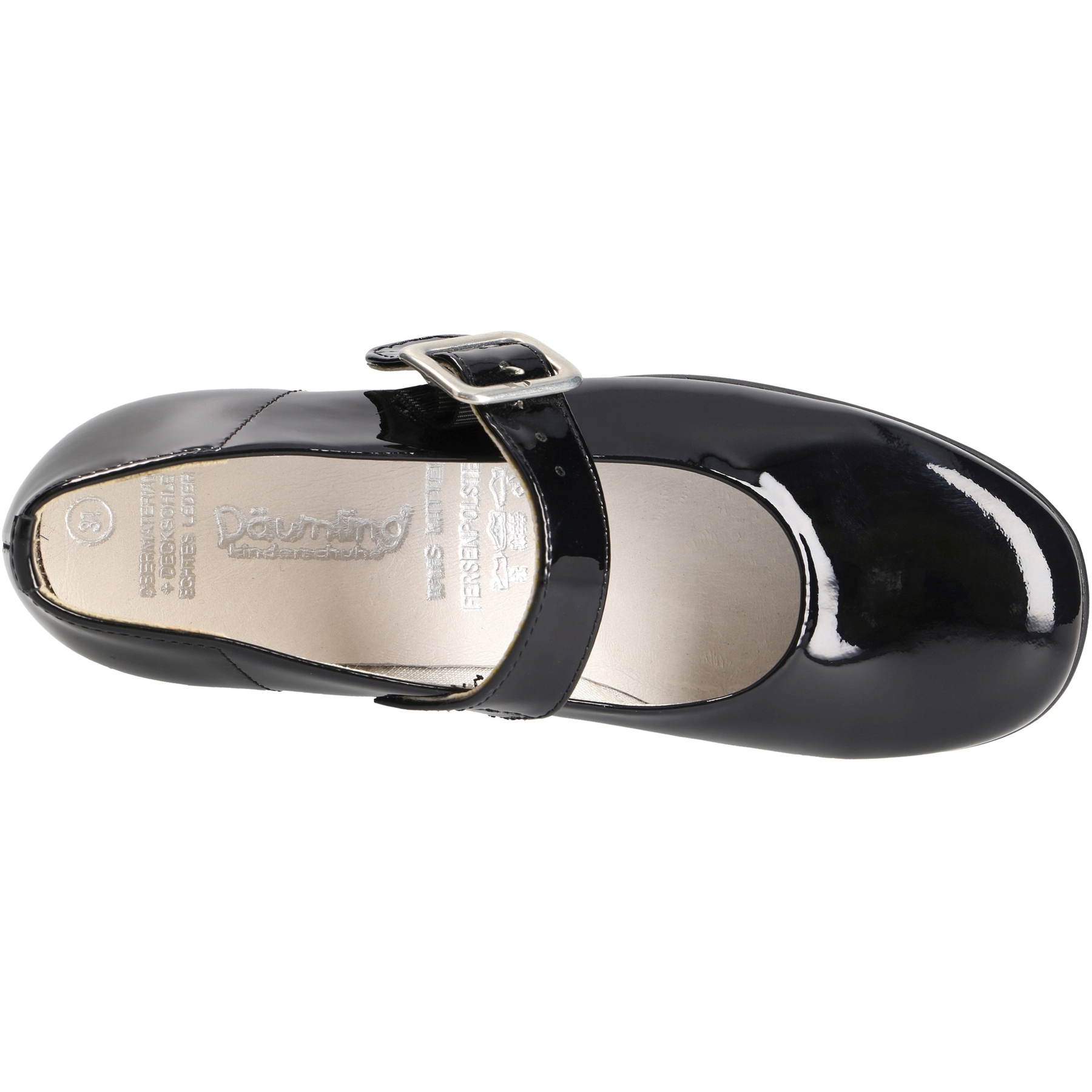 schwarze ballerina draufsicht