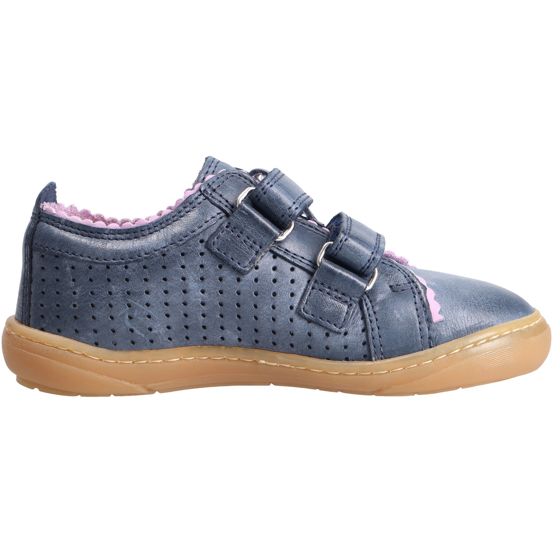 blaue halbschuh seitenansicht rechts