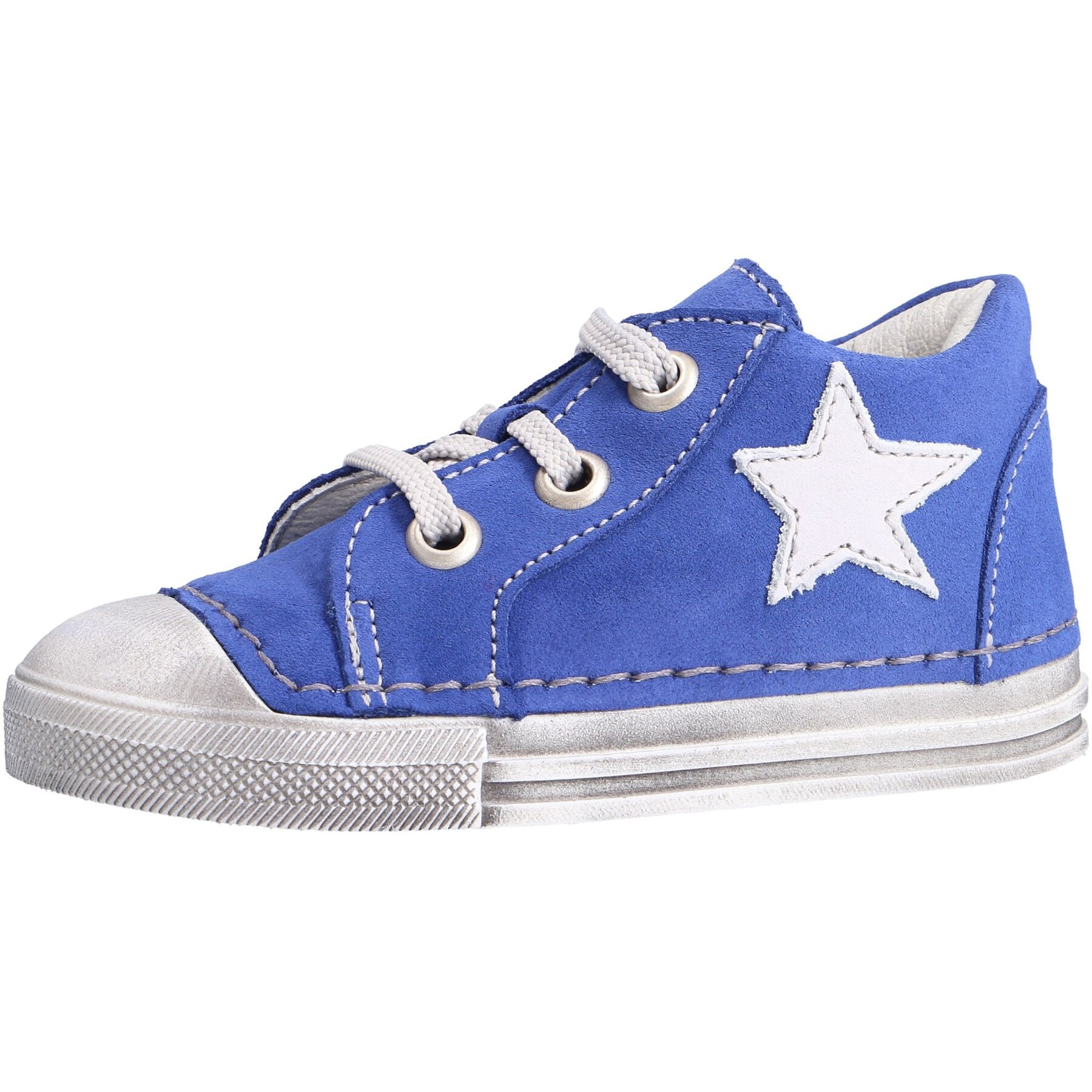 blaue lauflernschuhe seitenansicht links