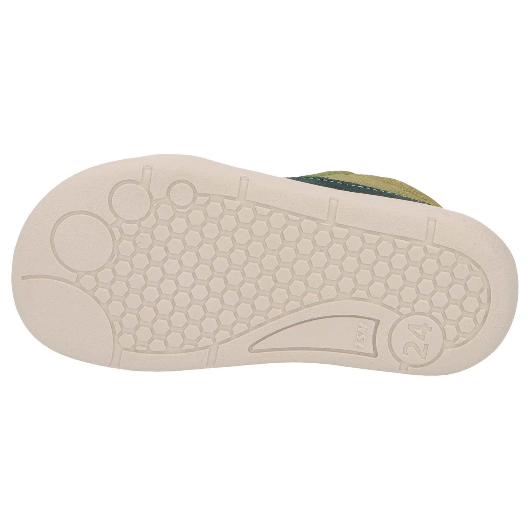 grüne lauflernschuhe sohlenansicht