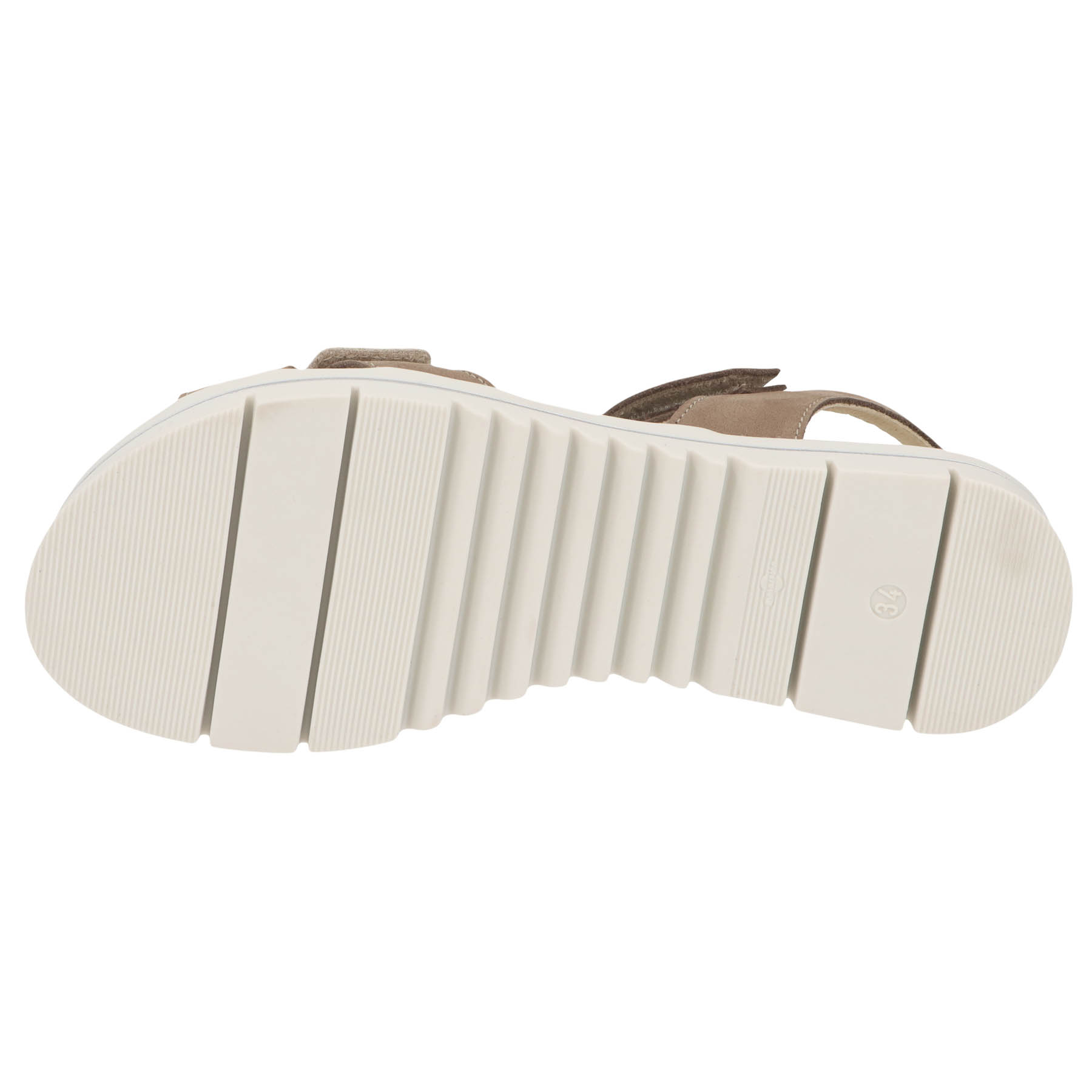 braune sandale sohlenansicht