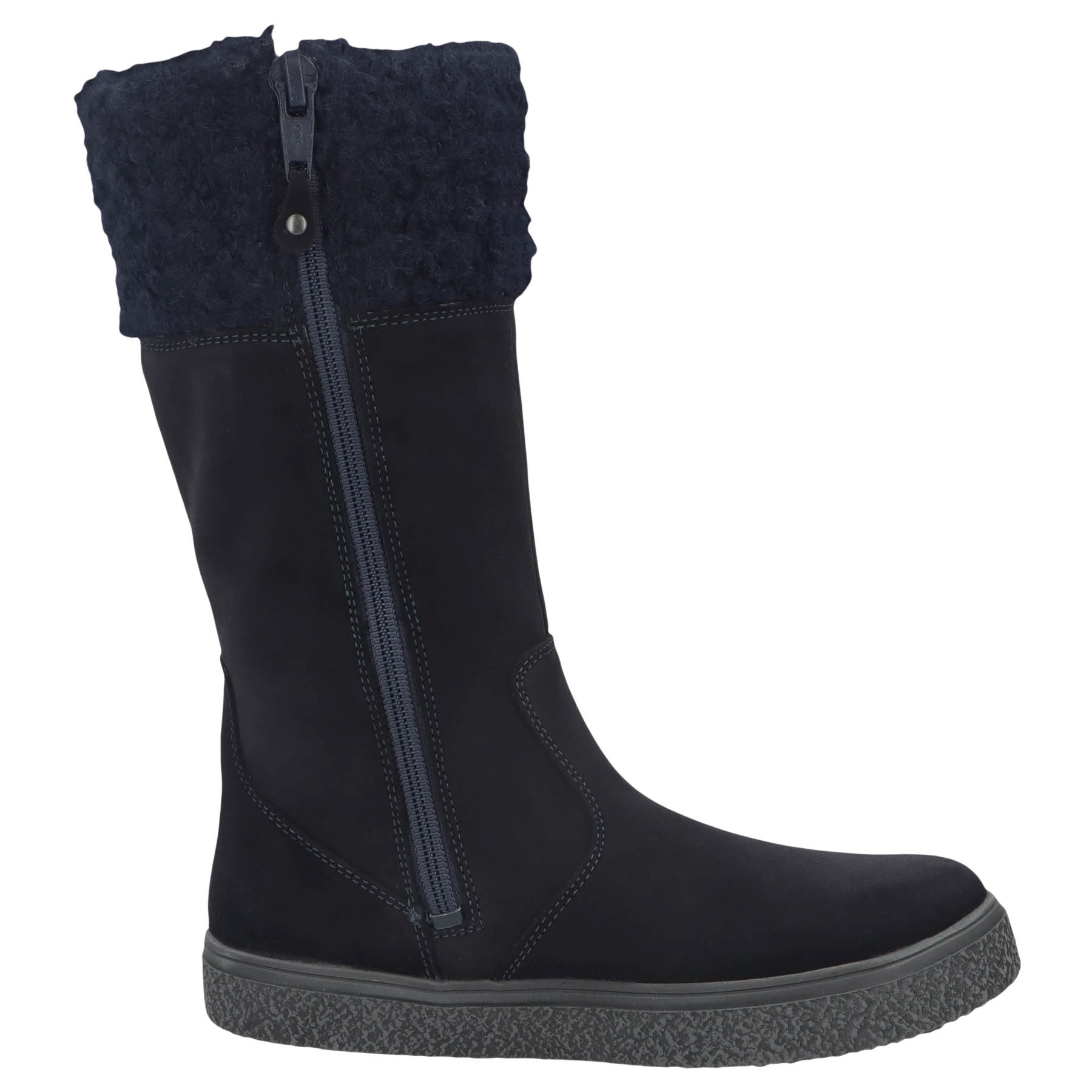 blaue stiefel seitenansicht rechts