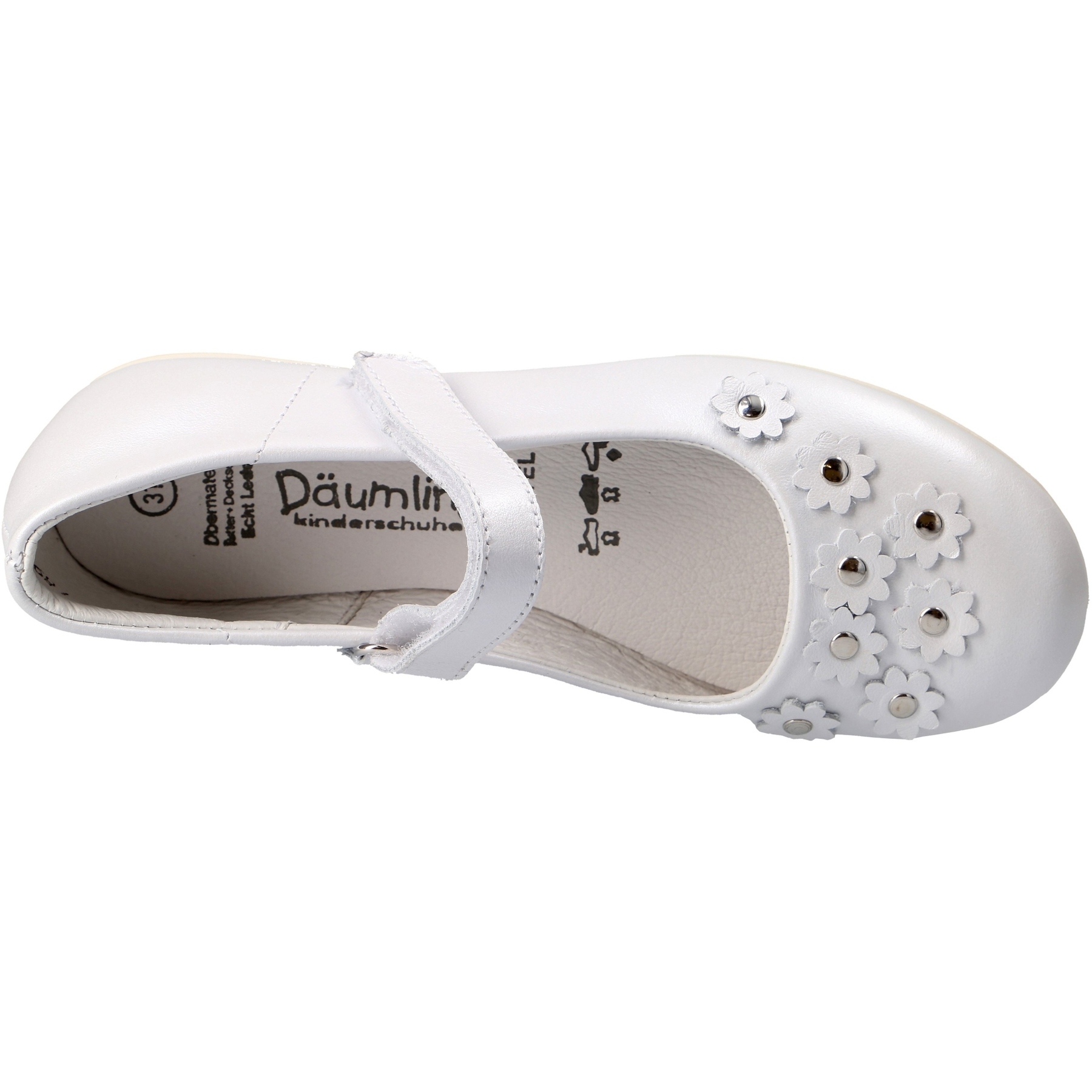 weiße ballerina draufsicht