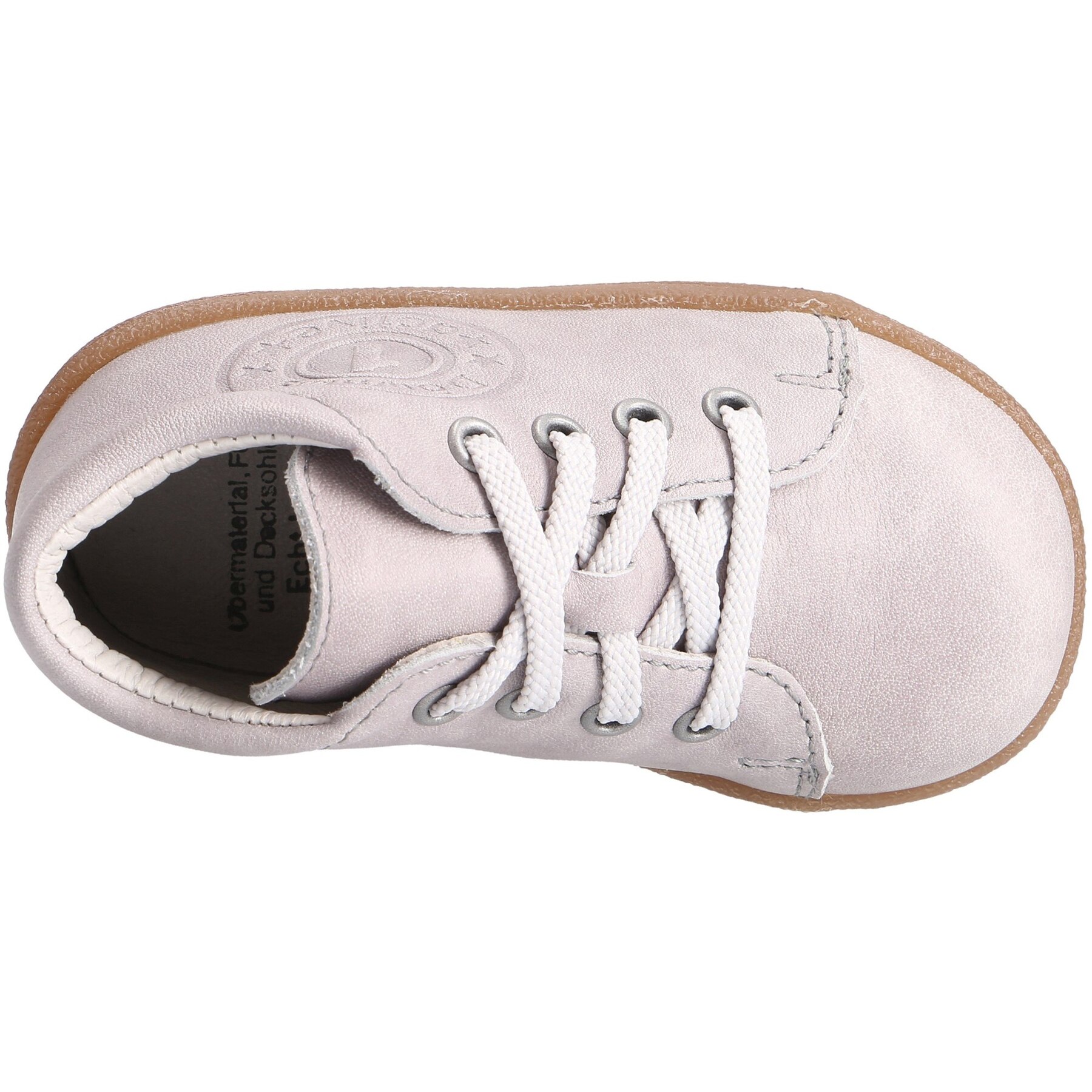 graue lauflernschuhe draufsicht