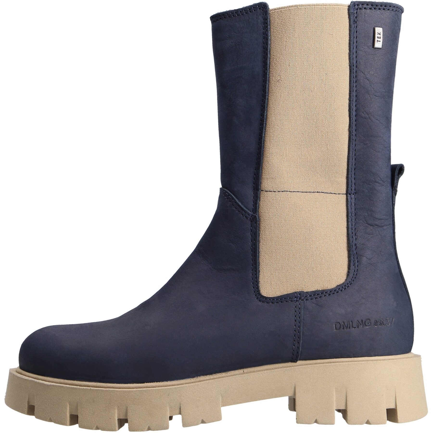 graue stiefeletten seitenansicht links