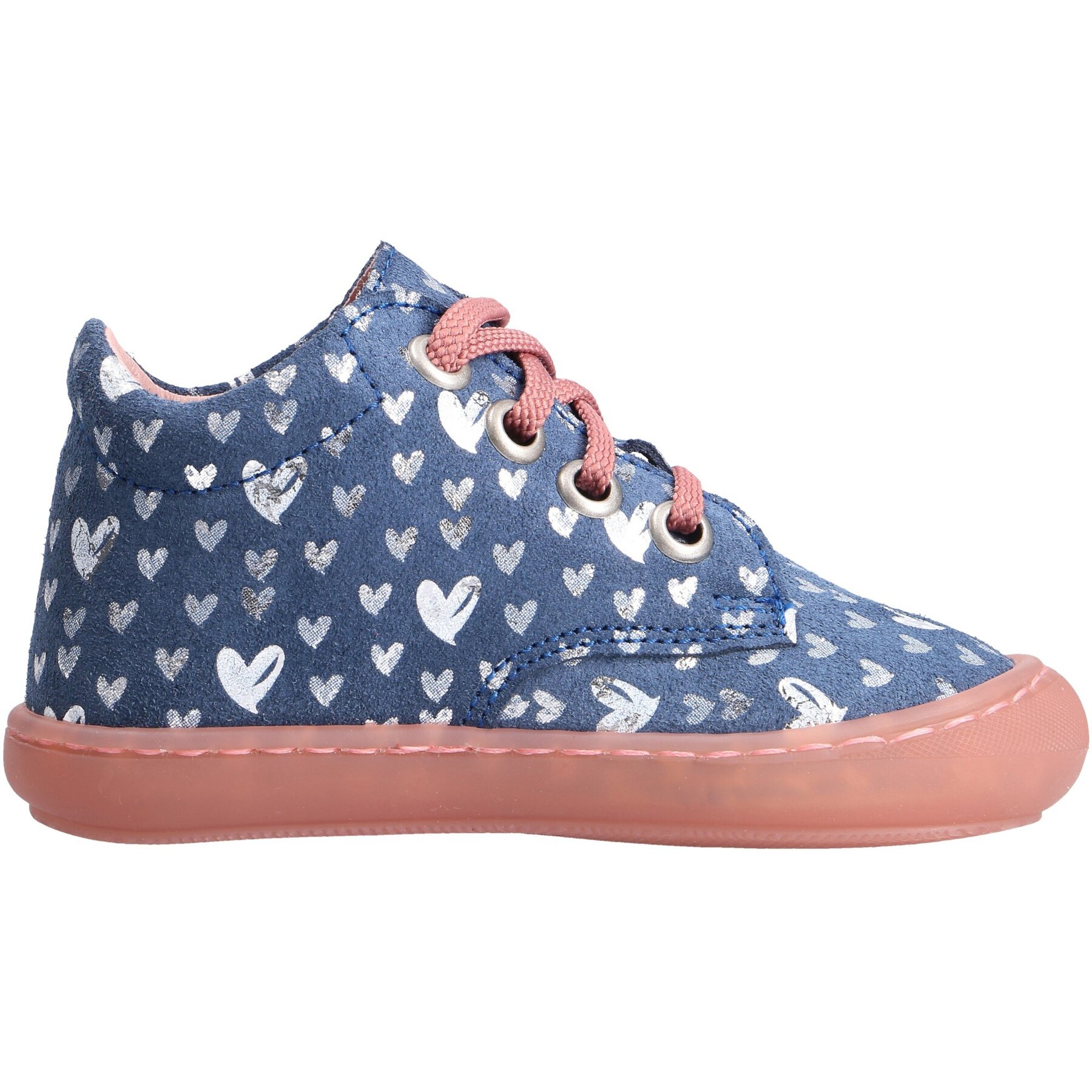 blaue lauflernschuhe seitenansicht rechts