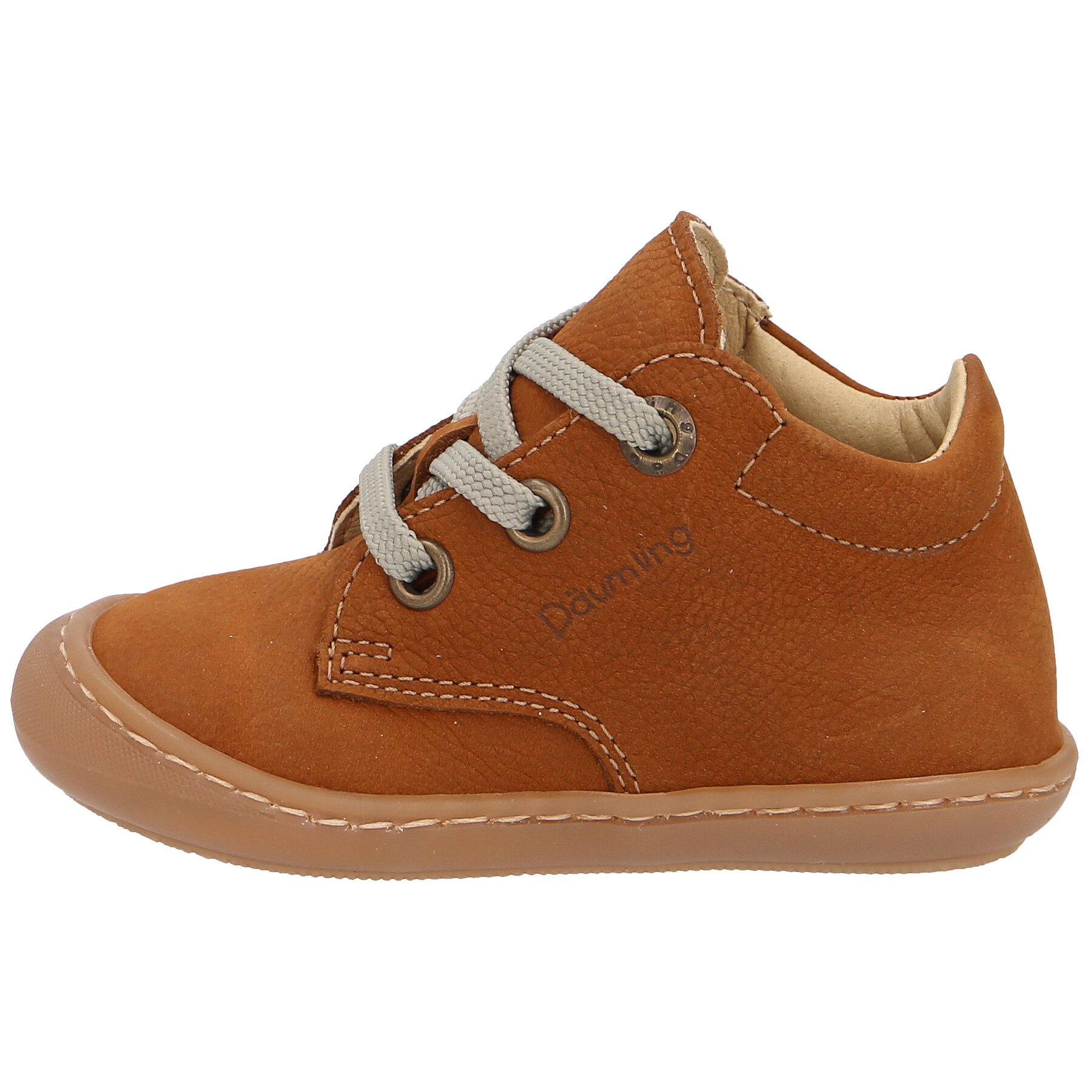 braune lauflernschuhe seitenansicht links