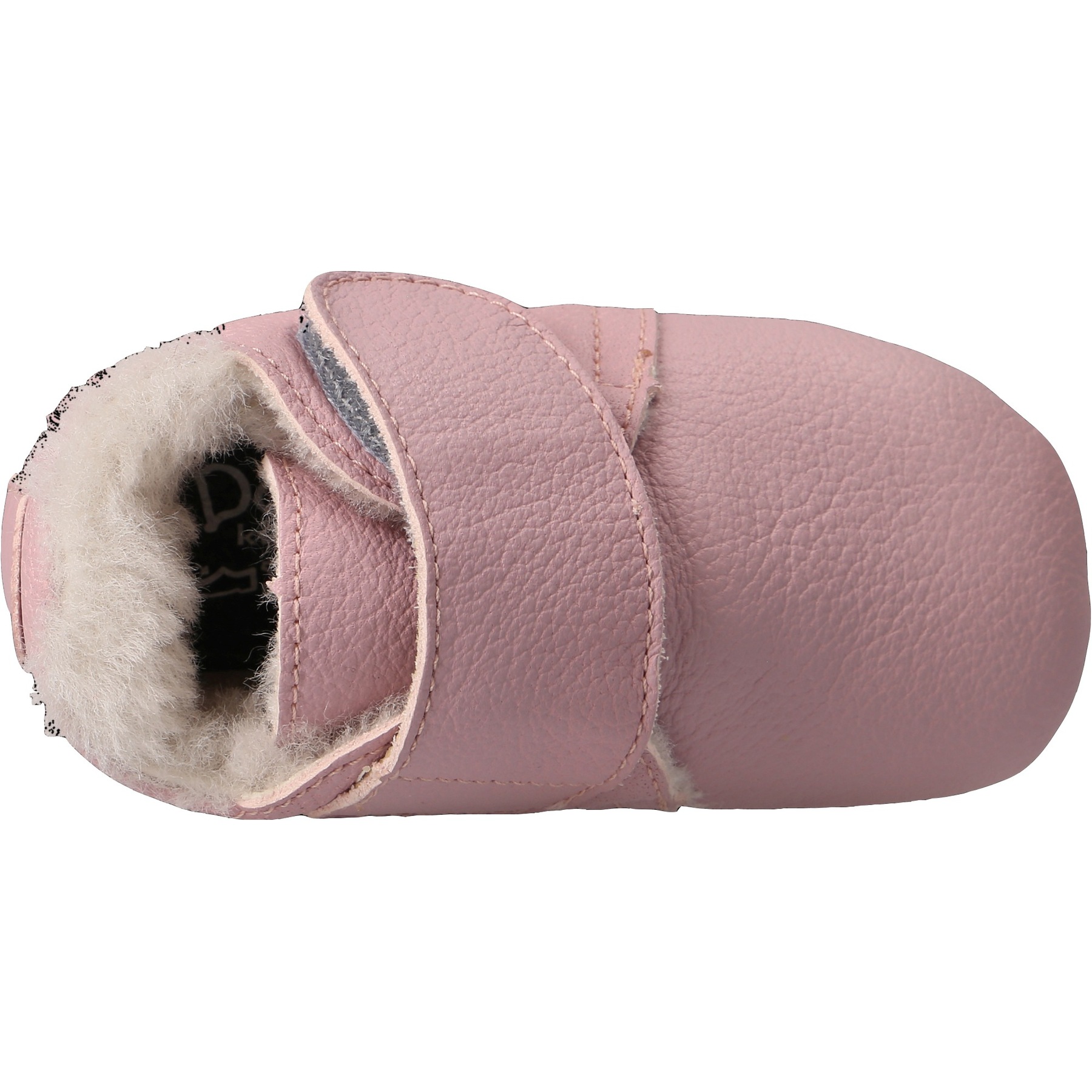 rote krabbelschuhe draufsicht