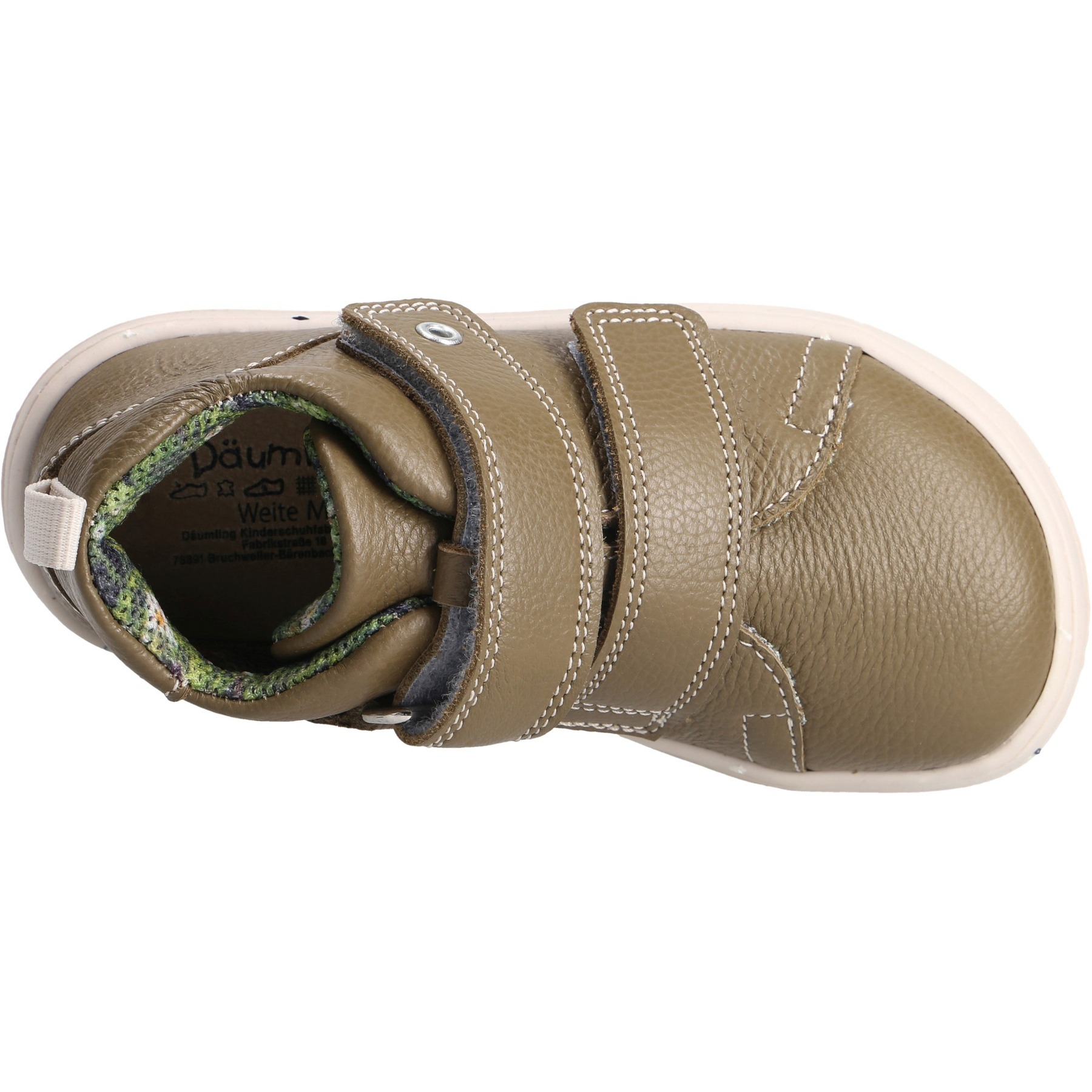 mehrfarbige lauflernschuhe draufsicht