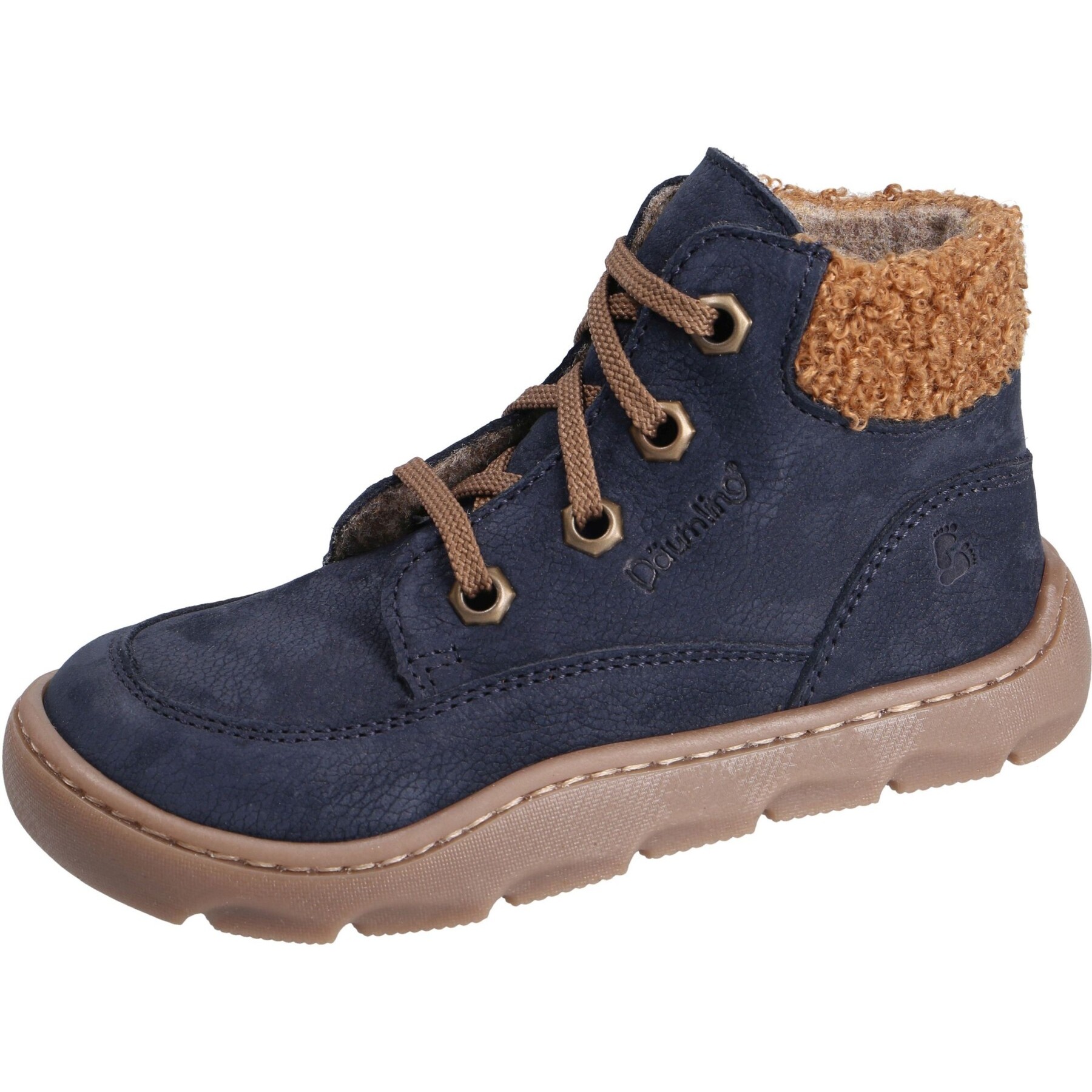 blaue halbschuh 3-4 ansicht