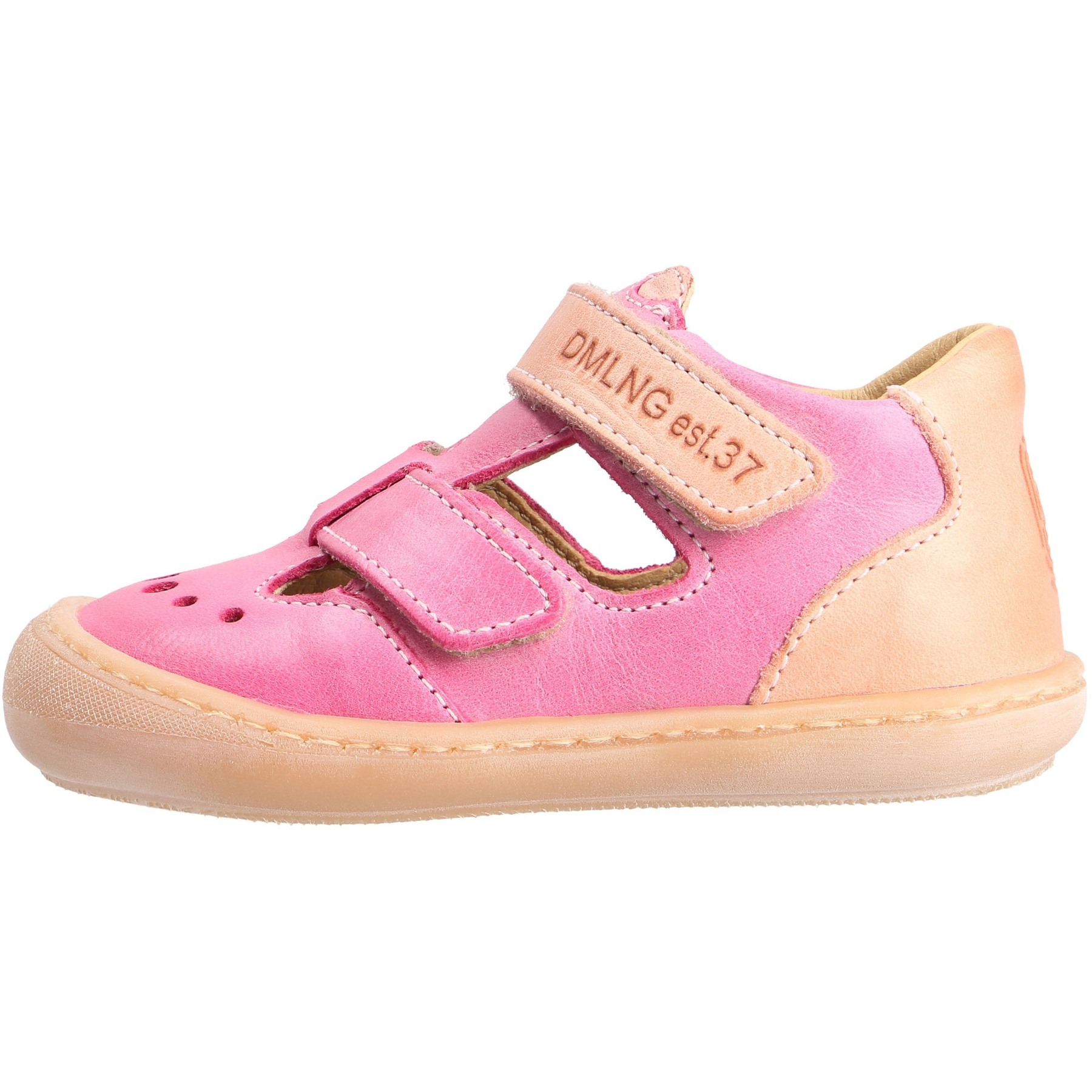 rote lauflernschuhe seitenansicht links