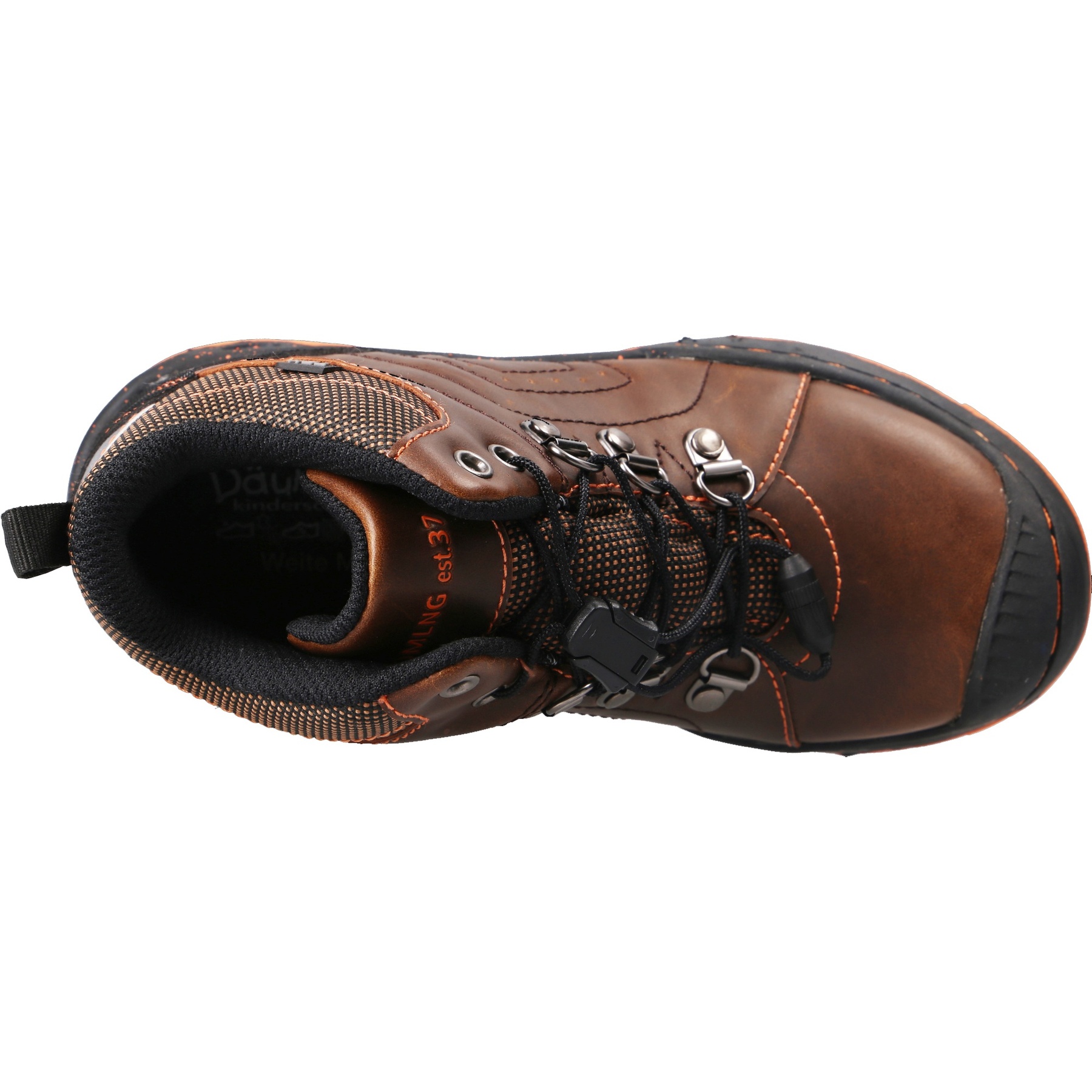 braune stiefeletten draufsicht