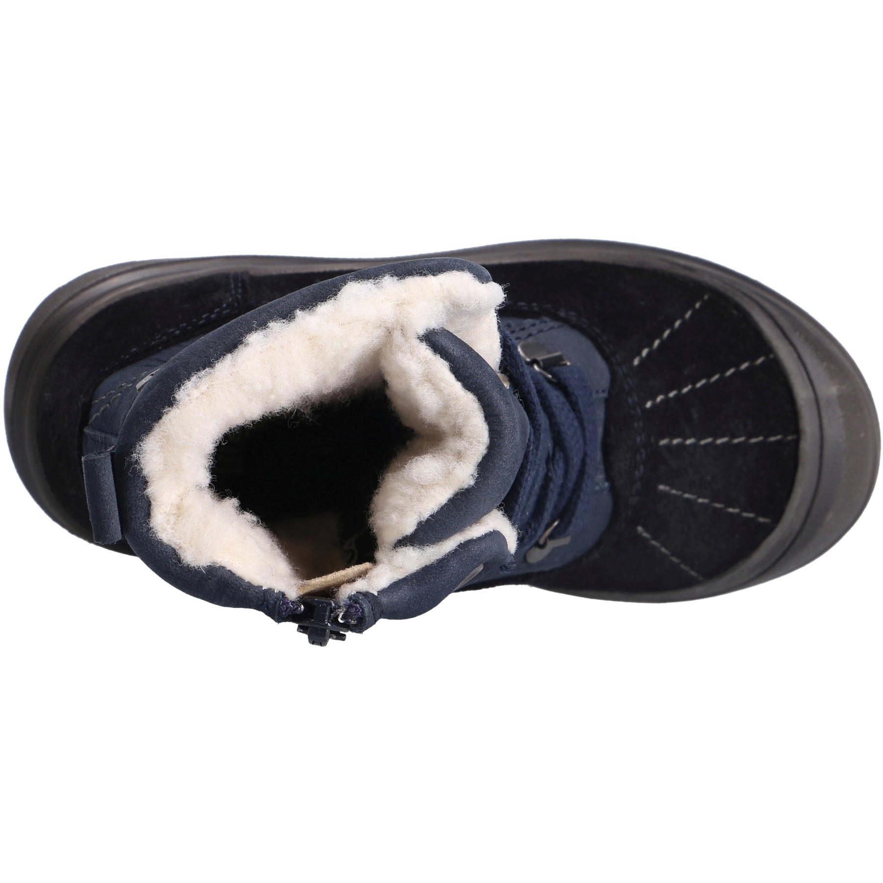 blaue stiefeletten draufsicht