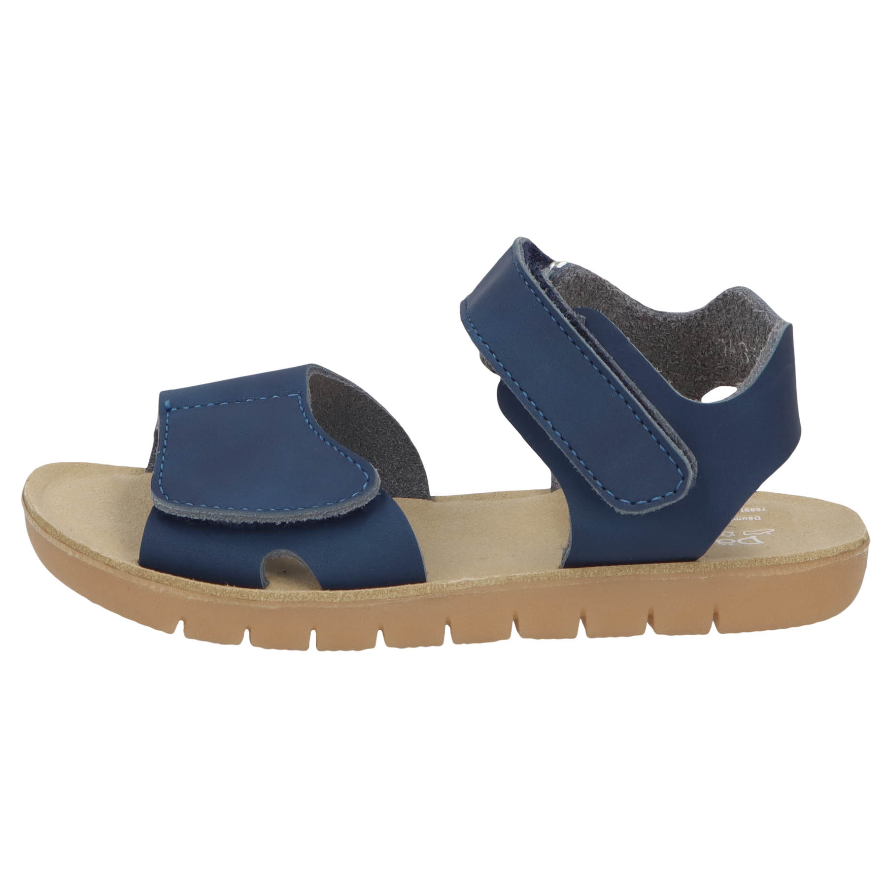 blaue sandale seitenansicht links